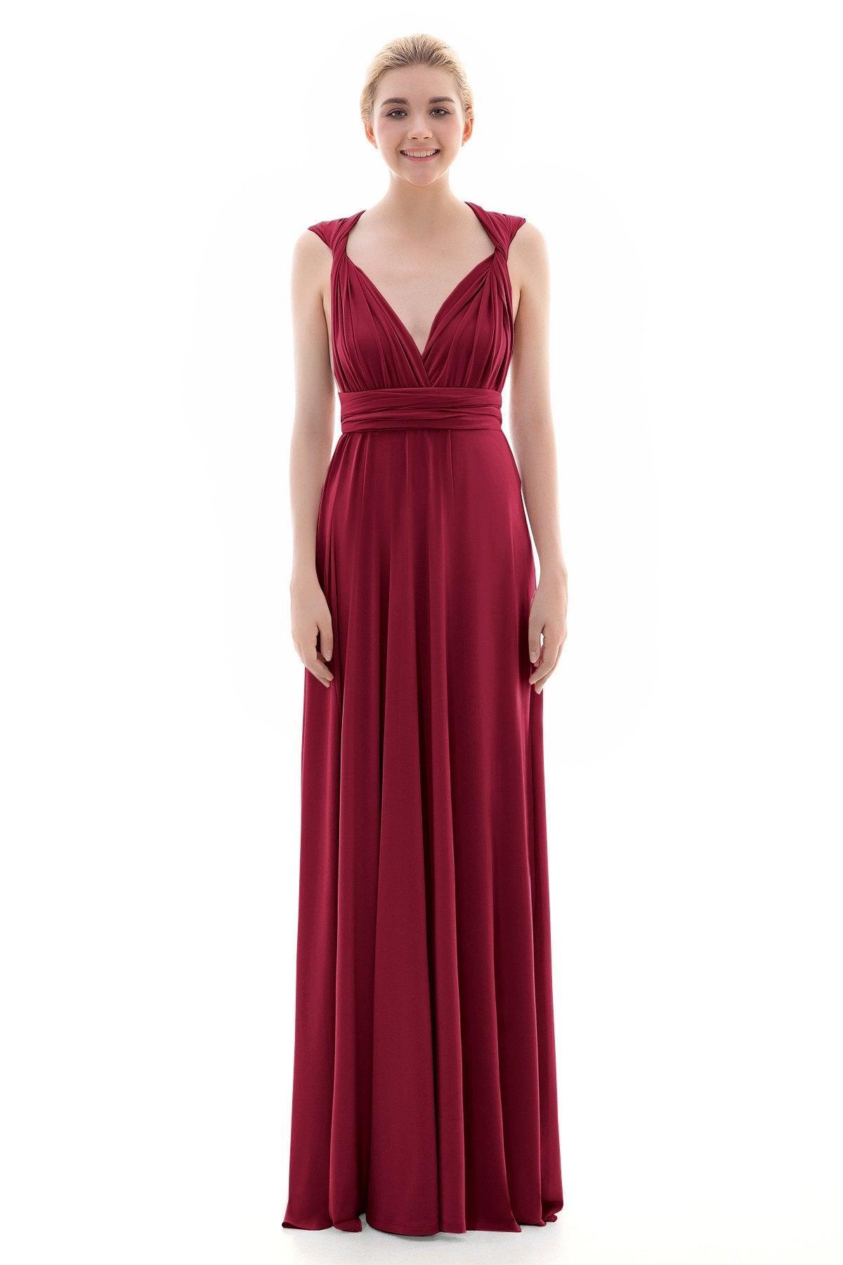 Sheath Floor Length Knitted Bridesmaid Dress COEF16001PS - COCOMELODY