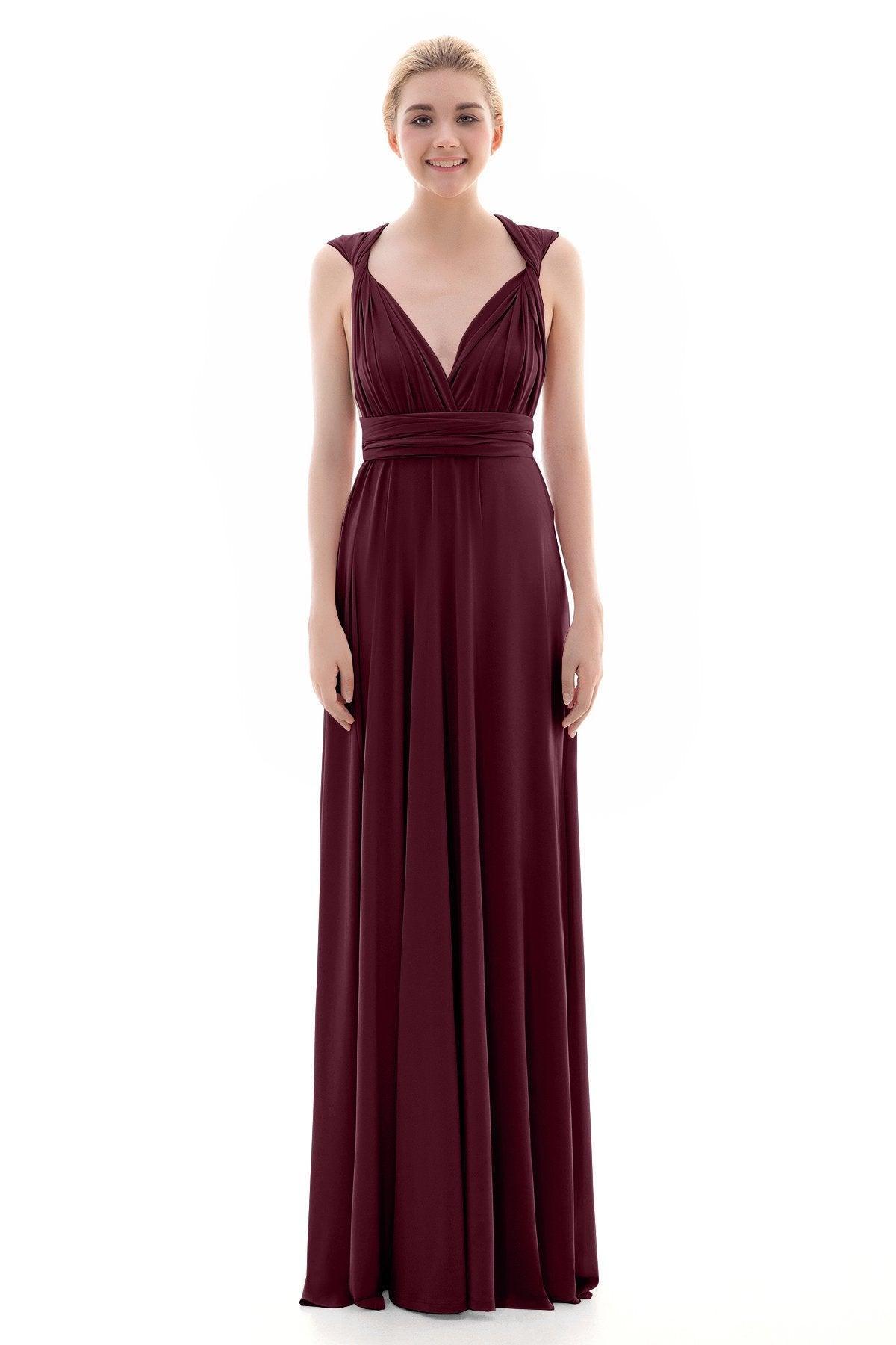 Sheath Floor Length Knitted Bridesmaid Dress COEF16001PS - COCOMELODY