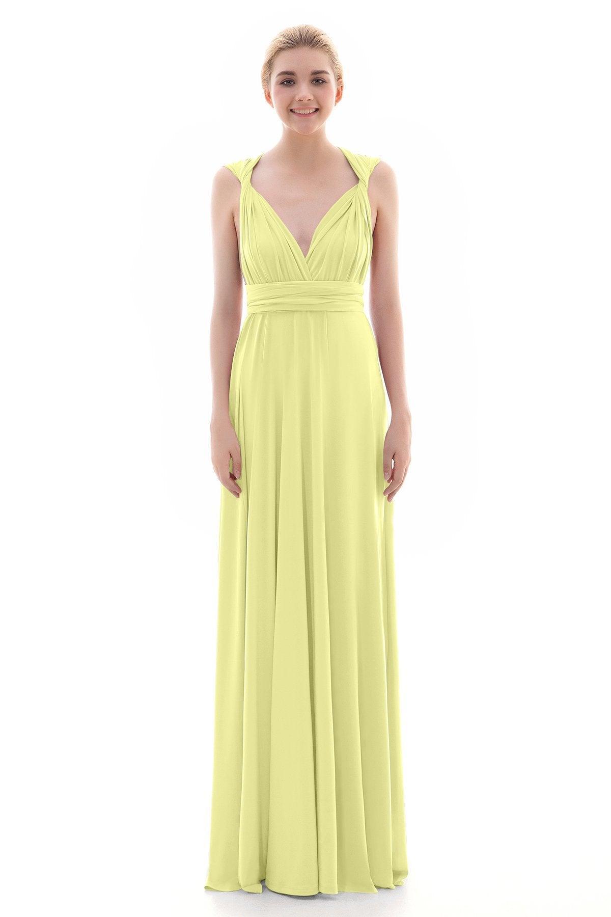 Sheath Floor Length Knitted Bridesmaid Dress COEF16001PS - COCOMELODY