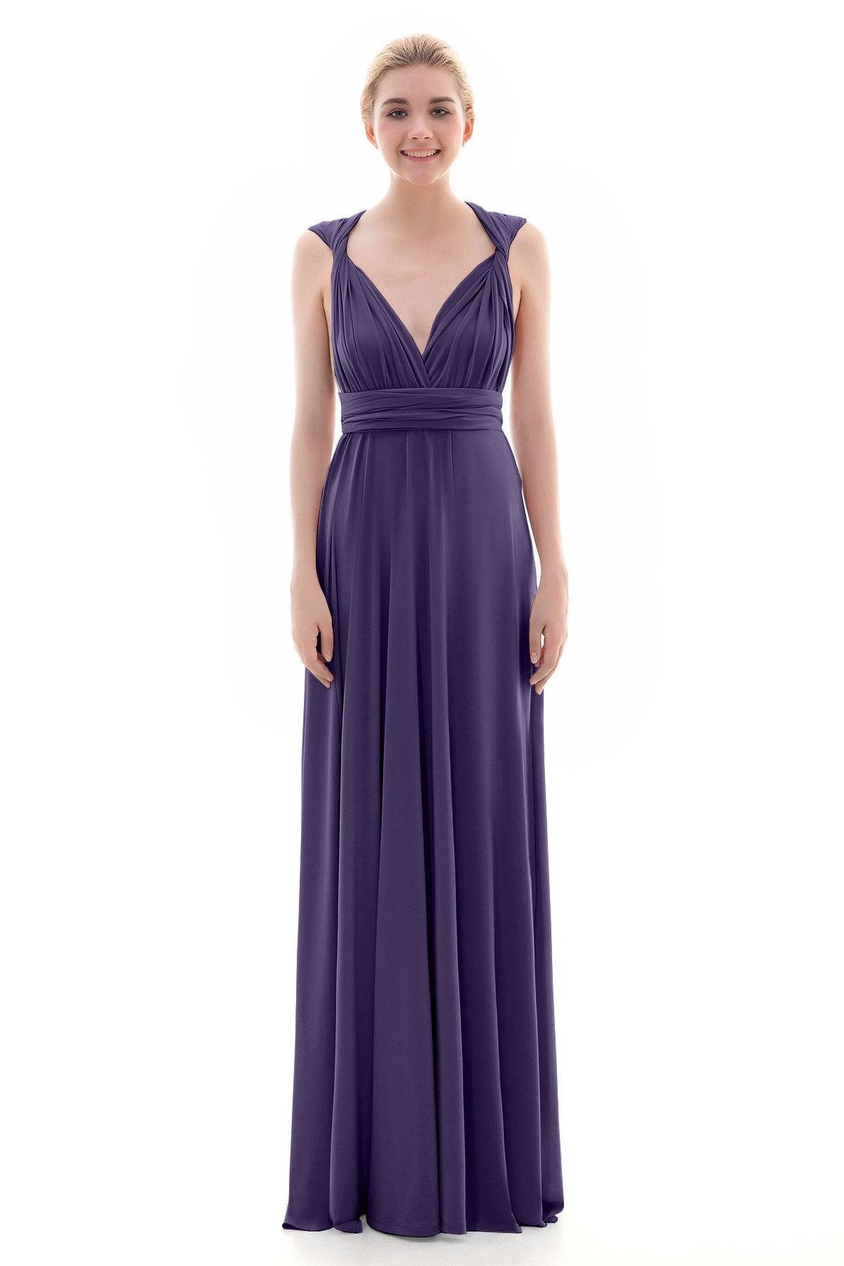 Sheath Floor Length Knitted Bridesmaid Dress COEF16001PS - COCOMELODY