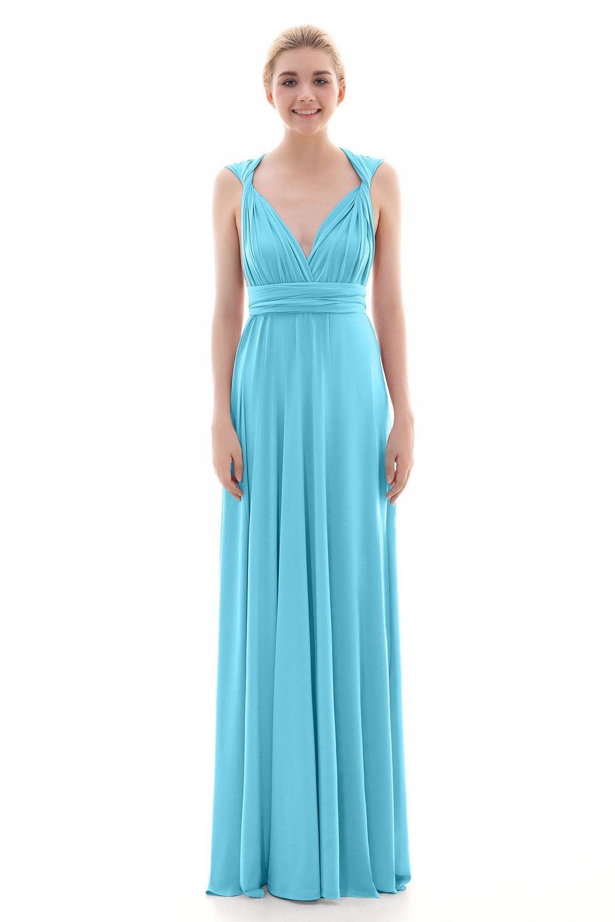 Sheath Floor Length Knitted Bridesmaid Dress COEF16001PS - COCOMELODY