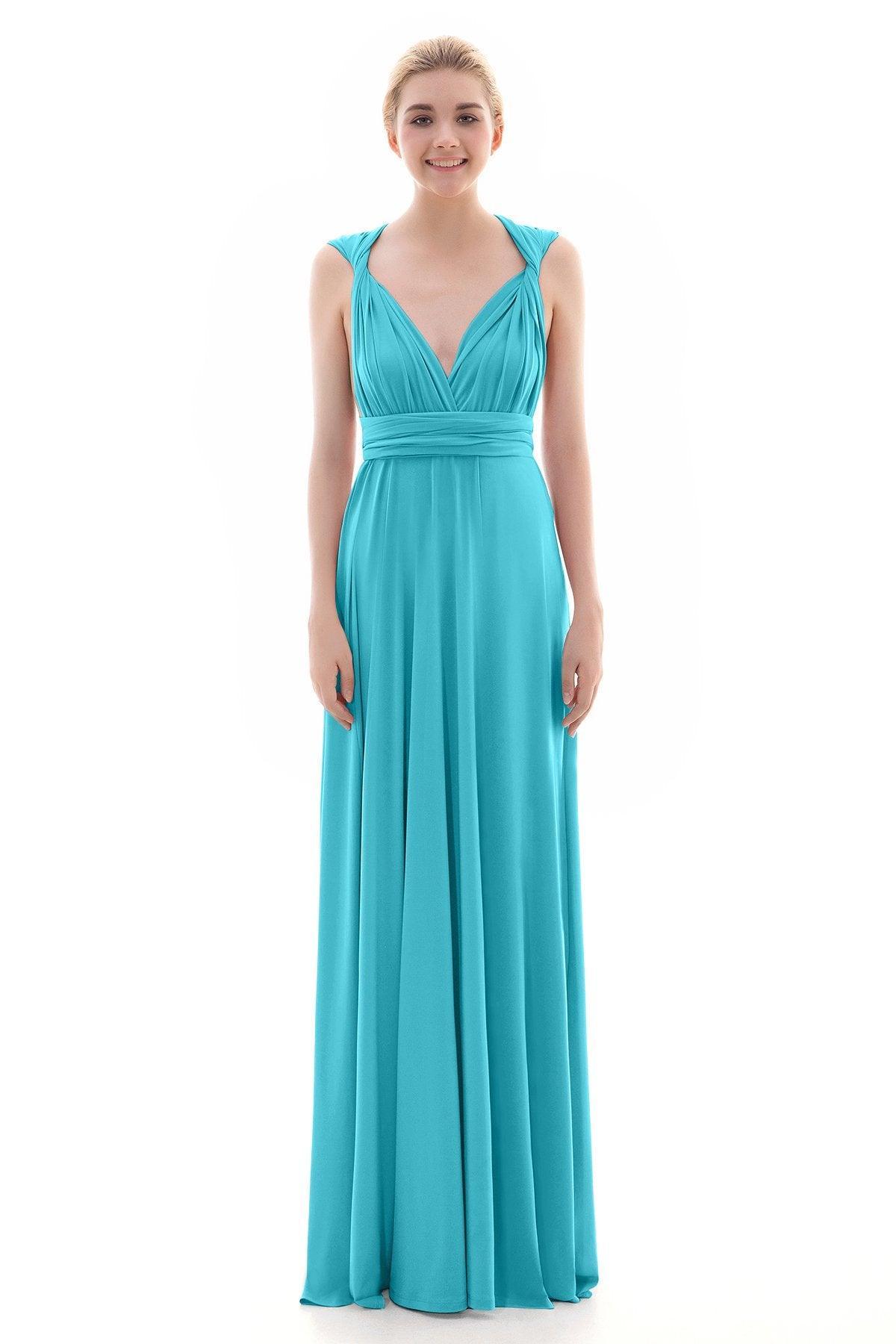 Sheath Floor Length Knitted Bridesmaid Dress COEF16001PS - COCOMELODY