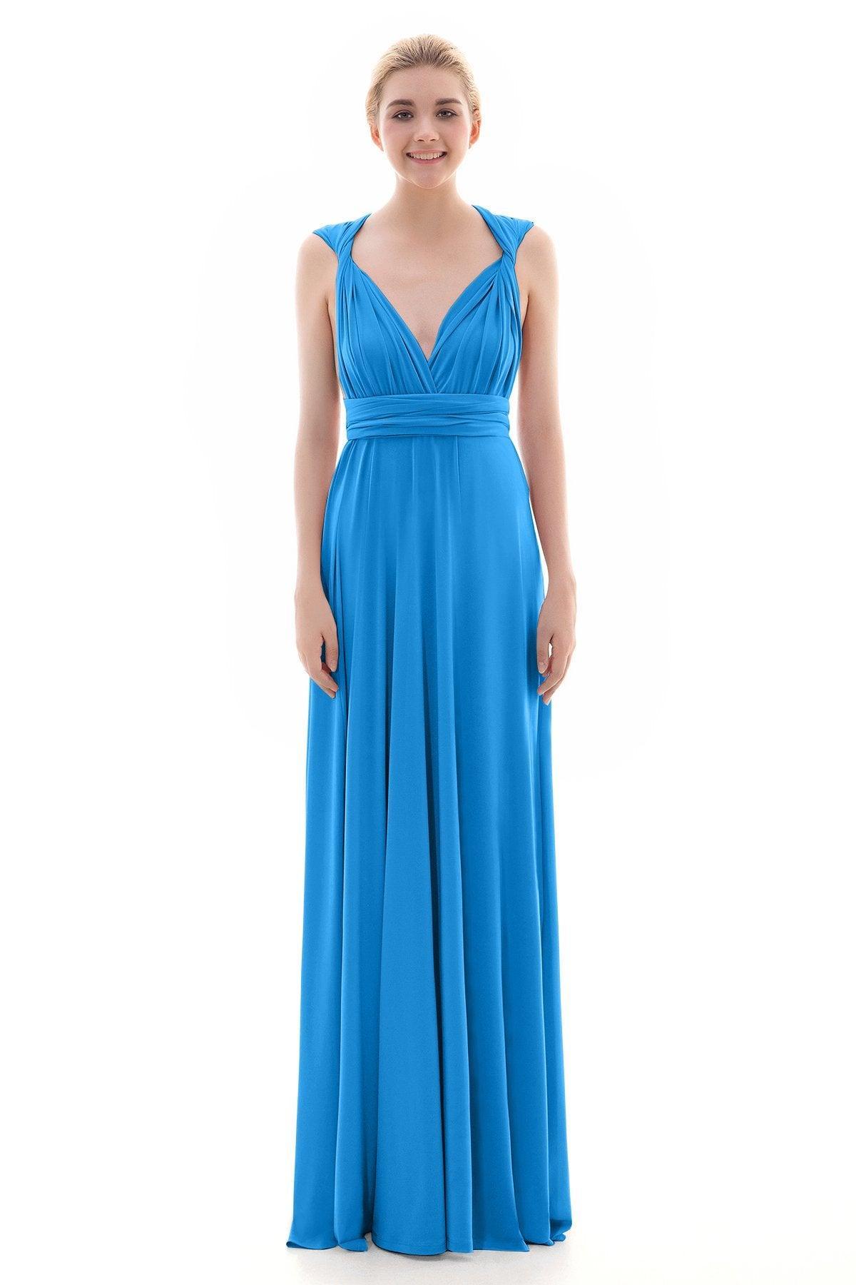 Sheath Floor Length Knitted Bridesmaid Dress COEF16001PS - COCOMELODY