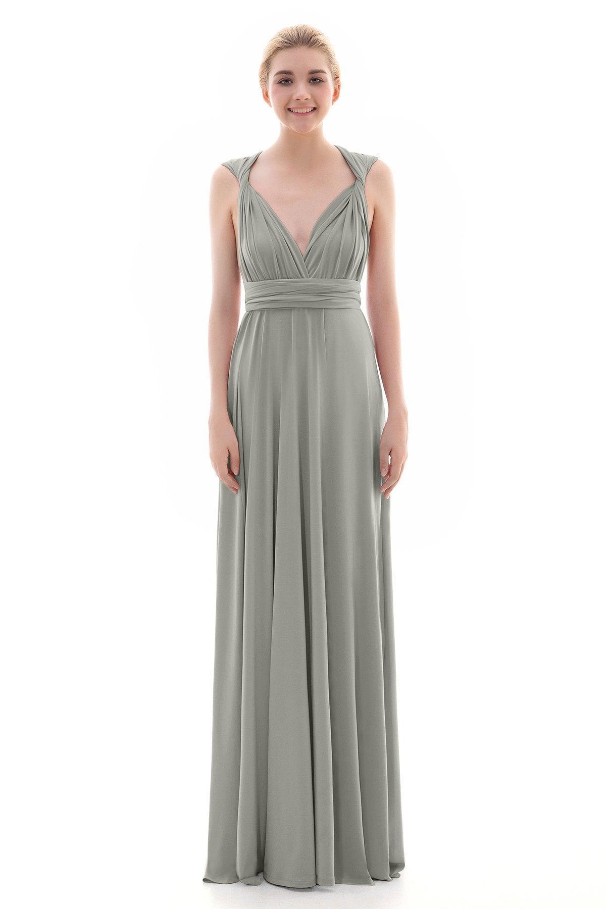 Sheath Floor Length Knitted Bridesmaid Dress COEF16001PS - COCOMELODY