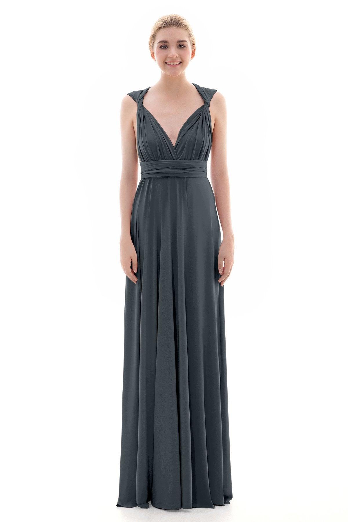 Sheath Floor Length Knitted Bridesmaid Dress COEF16001PS - COCOMELODY