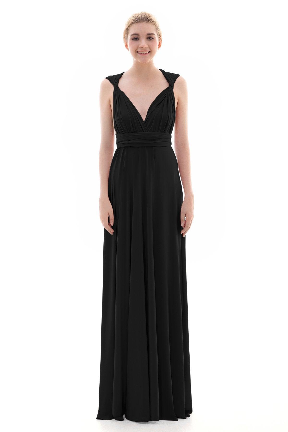 Sheath Floor Length Knitted Bridesmaid Dress COEF16001PS - COCOMELODY