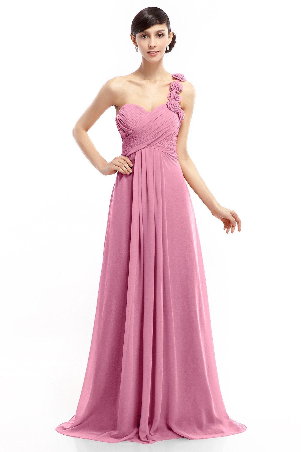 Sheath-Column Floor Length Chiffon Dresses COLT14017 - COCOMELODY