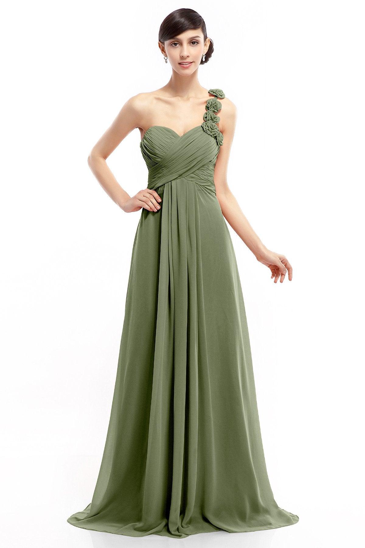 Sheath-Column Floor Length Chiffon Dresses COLT14017 - COCOMELODY