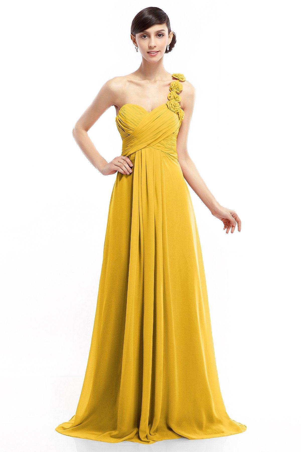 Sheath-Column Floor Length Chiffon Dresses COLT14017 - COCOMELODY