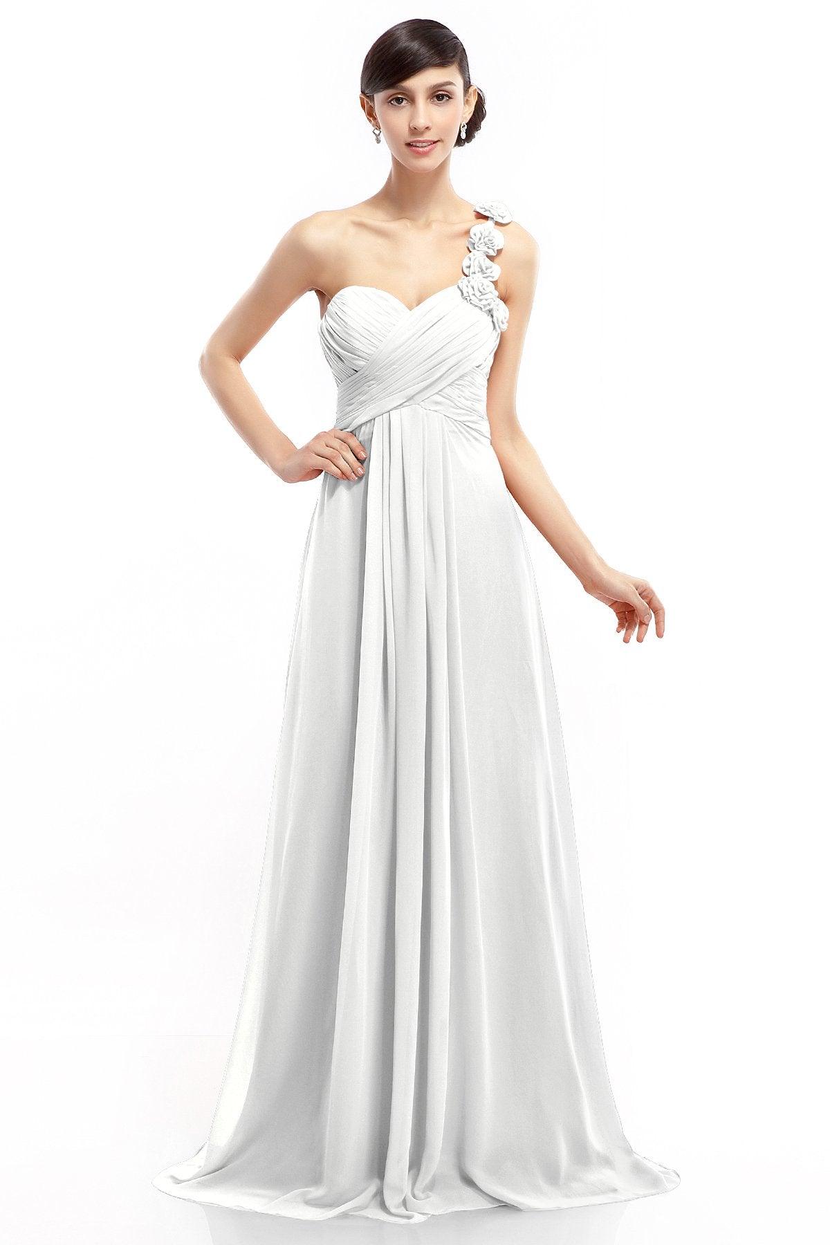 Sheath-Column Floor Length Chiffon Dresses COLT14017 - COCOMELODY