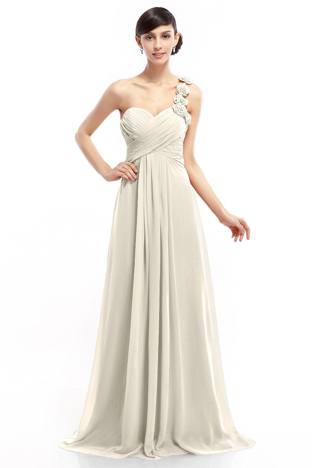 Sheath-Column Floor Length Chiffon Dresses COLT14017 - COCOMELODY