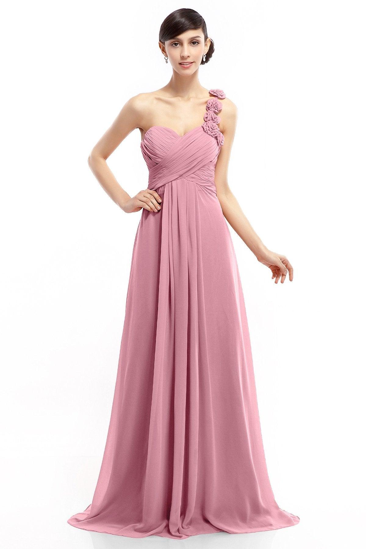 Sheath-Column Floor Length Chiffon Dresses COLT14017 - COCOMELODY