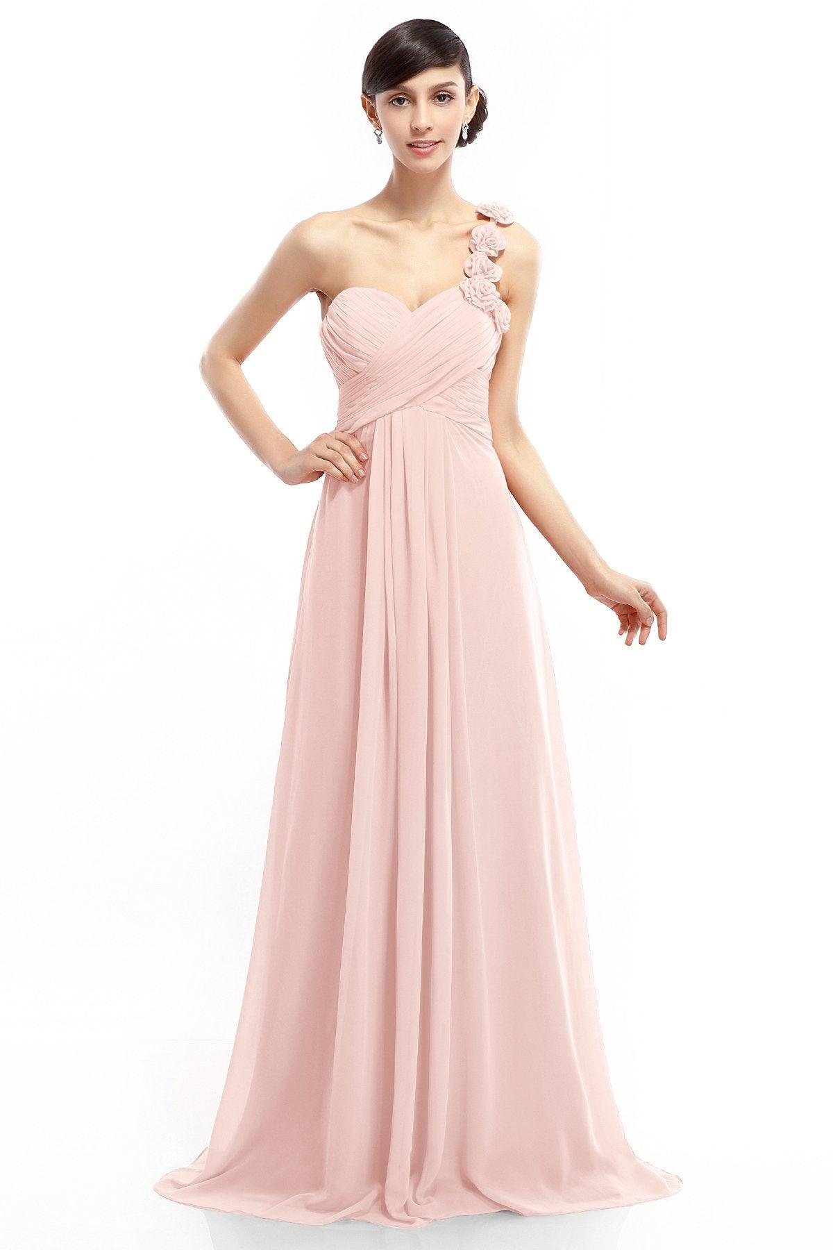 Sheath-Column Floor Length Chiffon Dresses COLT14017 - COCOMELODY