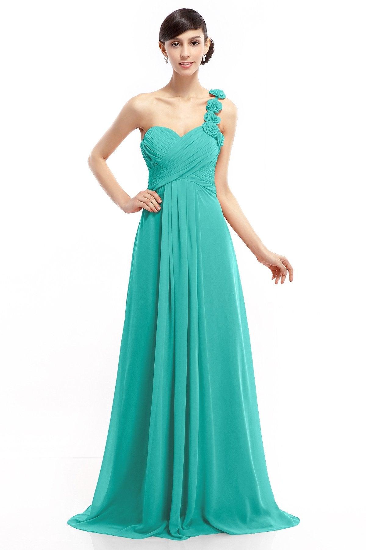 Sheath-Column Floor Length Chiffon Dresses COLT14017 - COCOMELODY