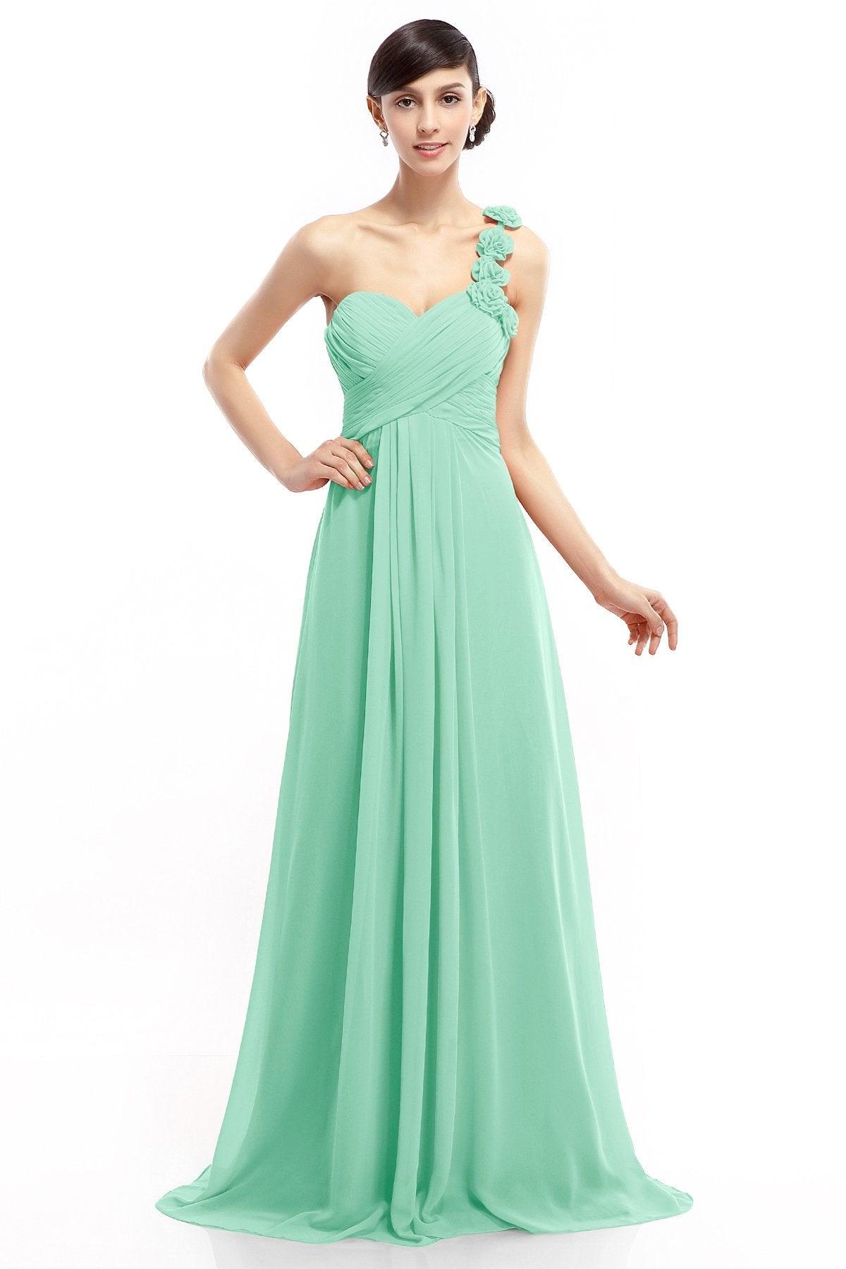 Sheath-Column Floor Length Chiffon Dresses COLT14017 - COCOMELODY