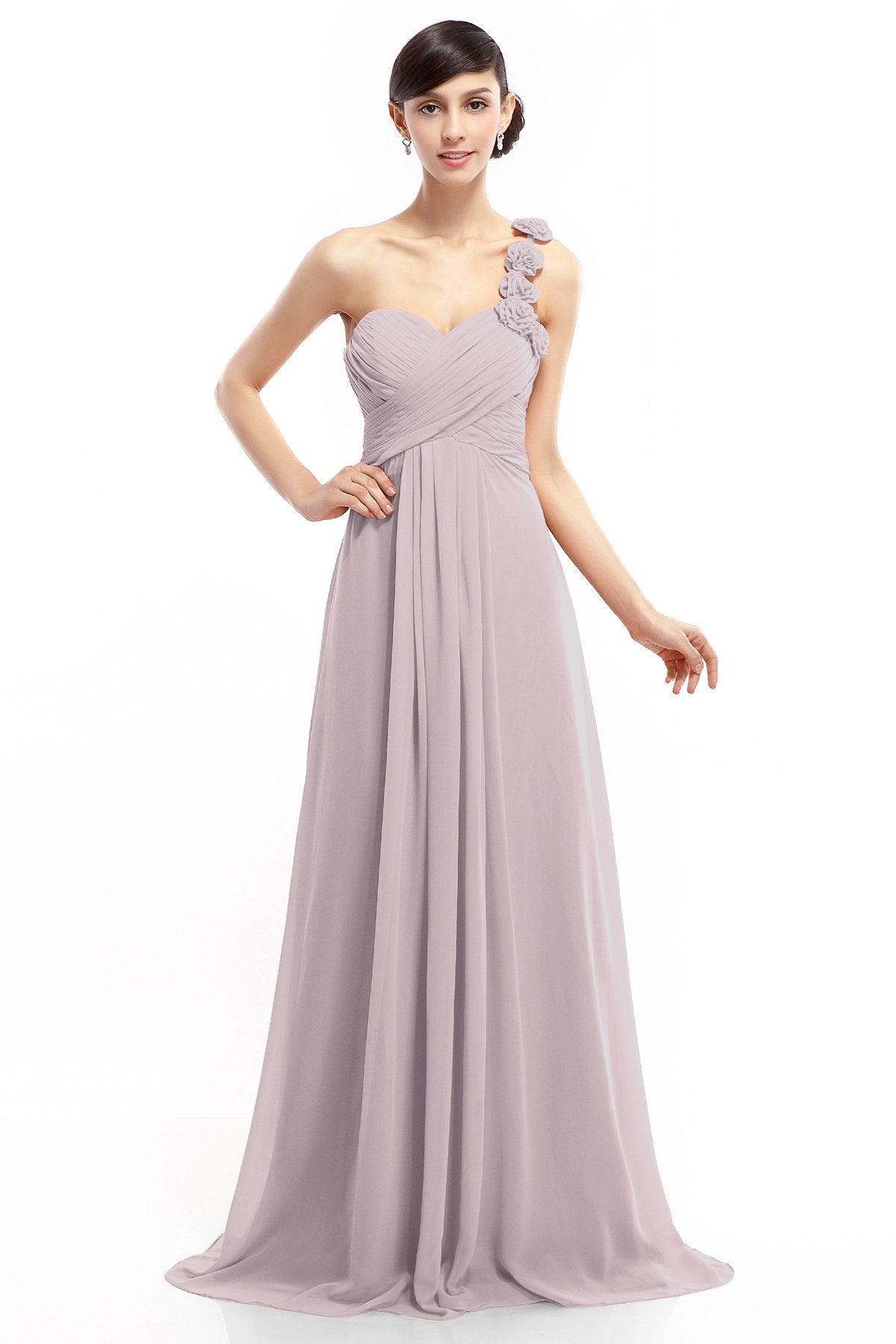 Sheath-Column Floor Length Chiffon Dresses COLT14017 - COCOMELODY