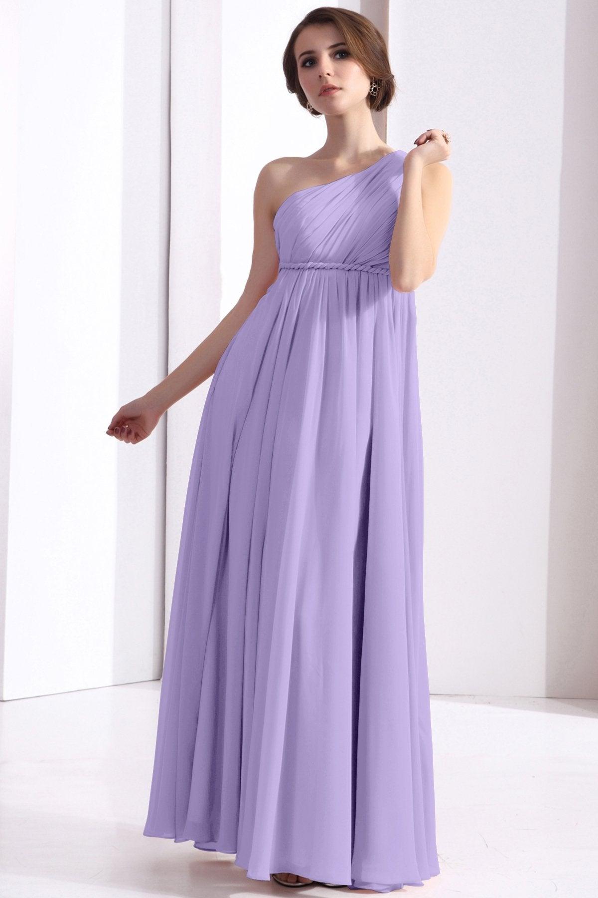 Sheath Floor Length Chiffon Bridesmaid Dress COSF1300D - COCOMELODY
