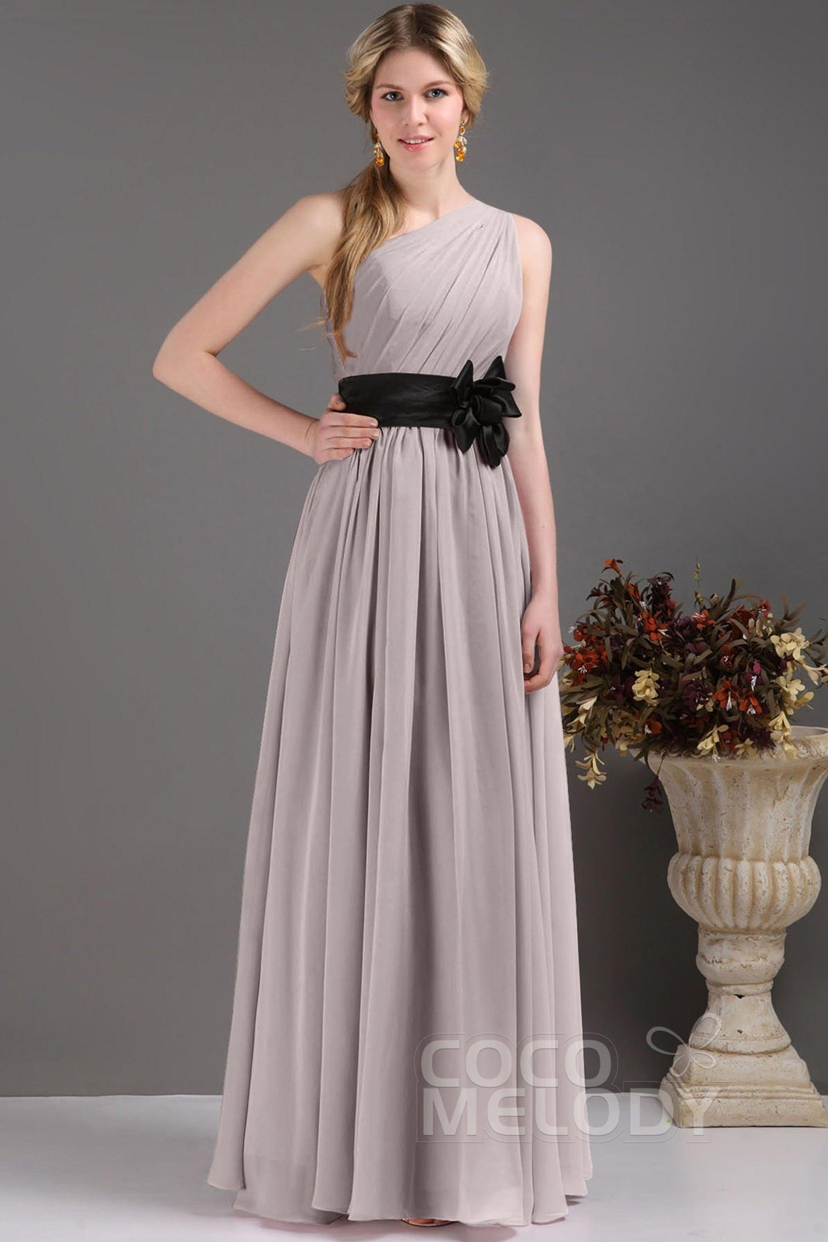 Sheath-Column Floor Length Bridesmaids Dress COSF14001 - COCOMELODY