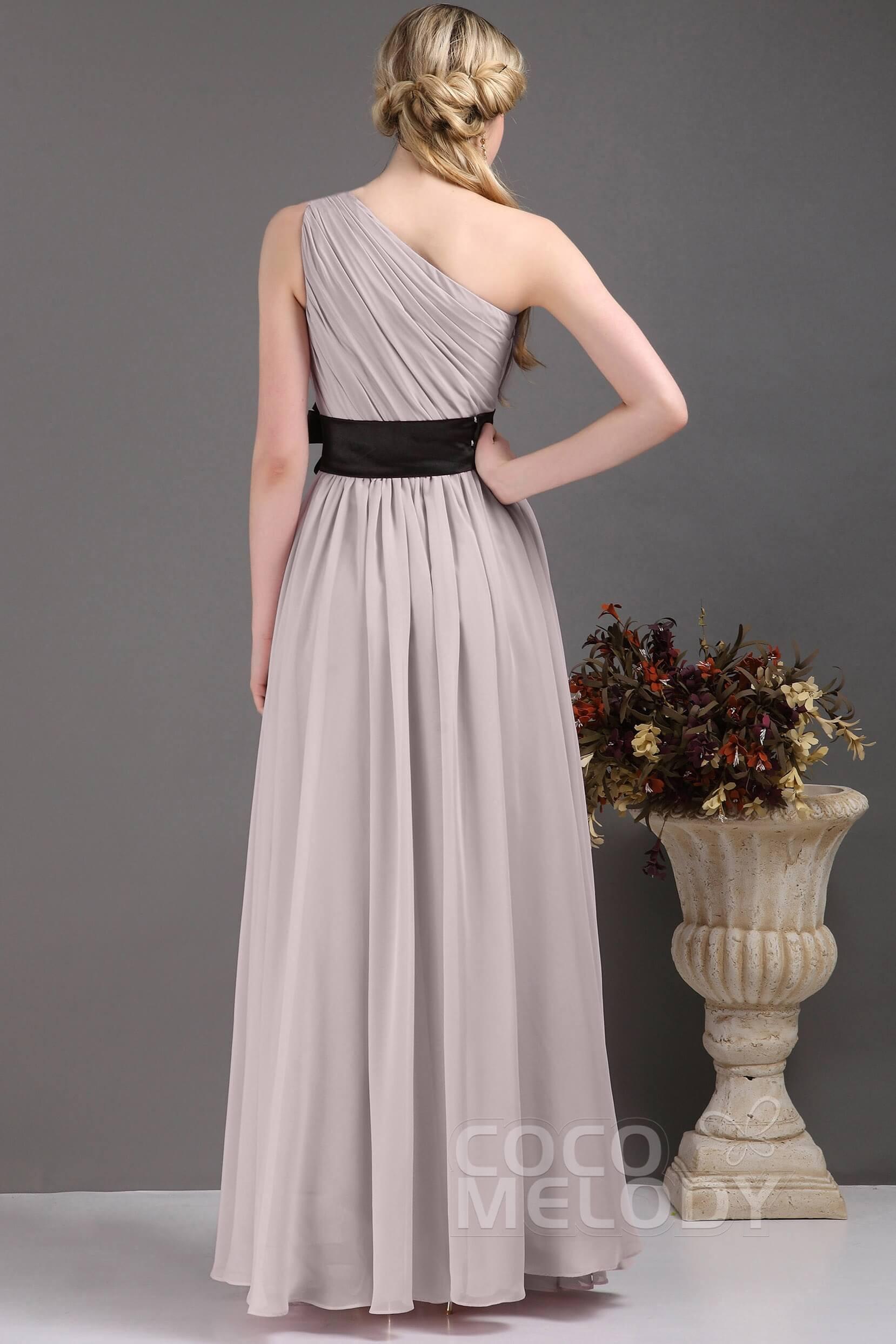 Sheath-Column Floor Length Bridesmaids Dress COSF14001 - COCOMELODY
