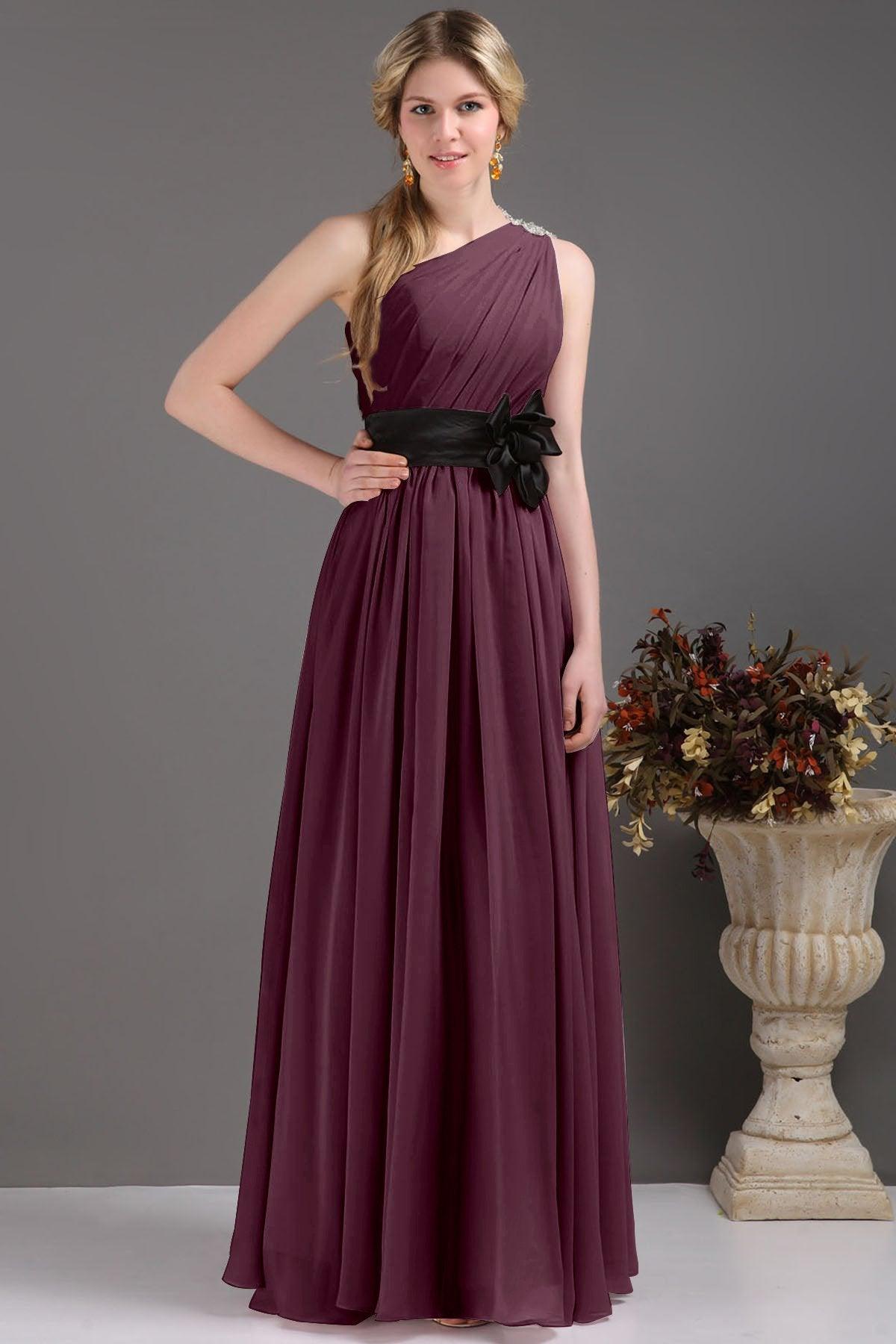 Sheath-Column Floor Length Bridesmaids Dress COSF14001 - COCOMELODY