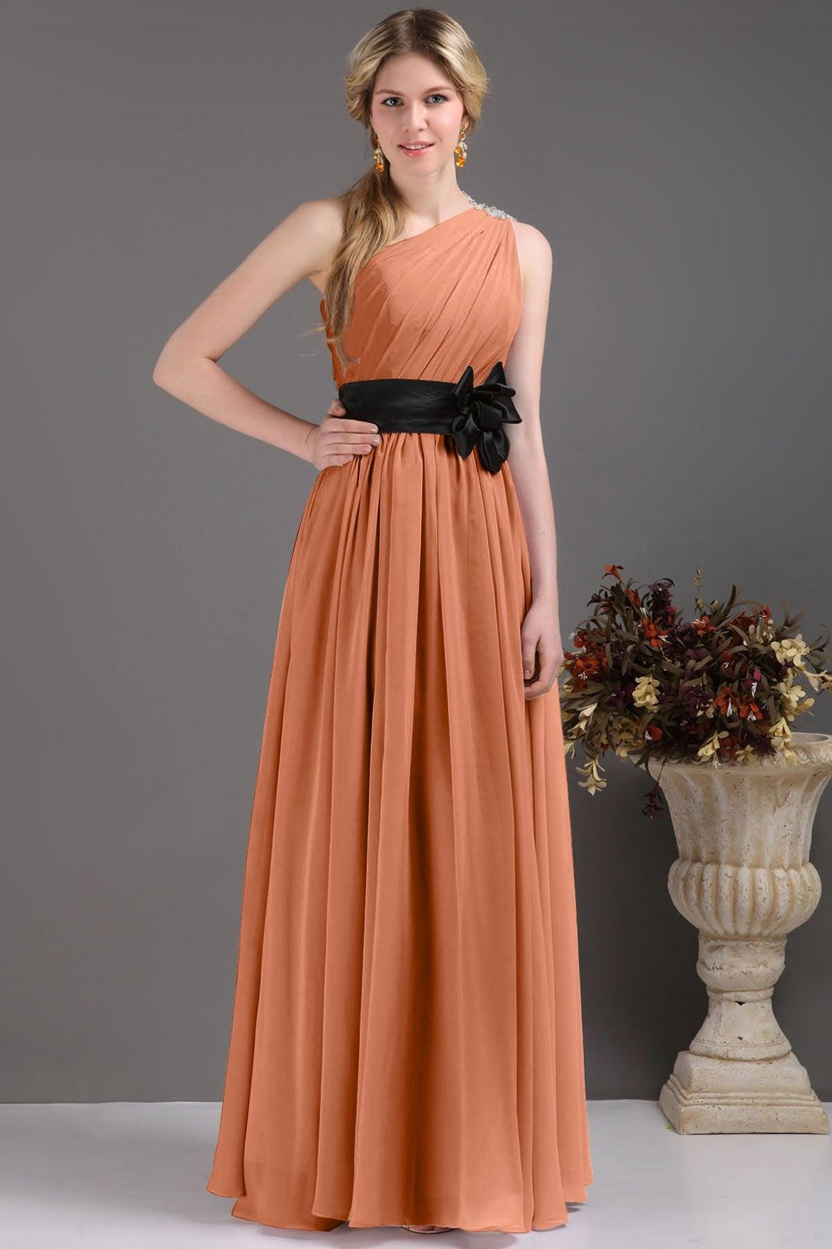 Sheath-Column Floor Length Bridesmaids Dress COSF14001 - COCOMELODY