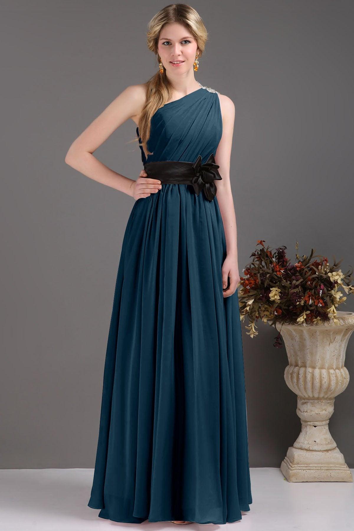 Sheath-Column Floor Length Bridesmaids Dress COSF14001 - COCOMELODY