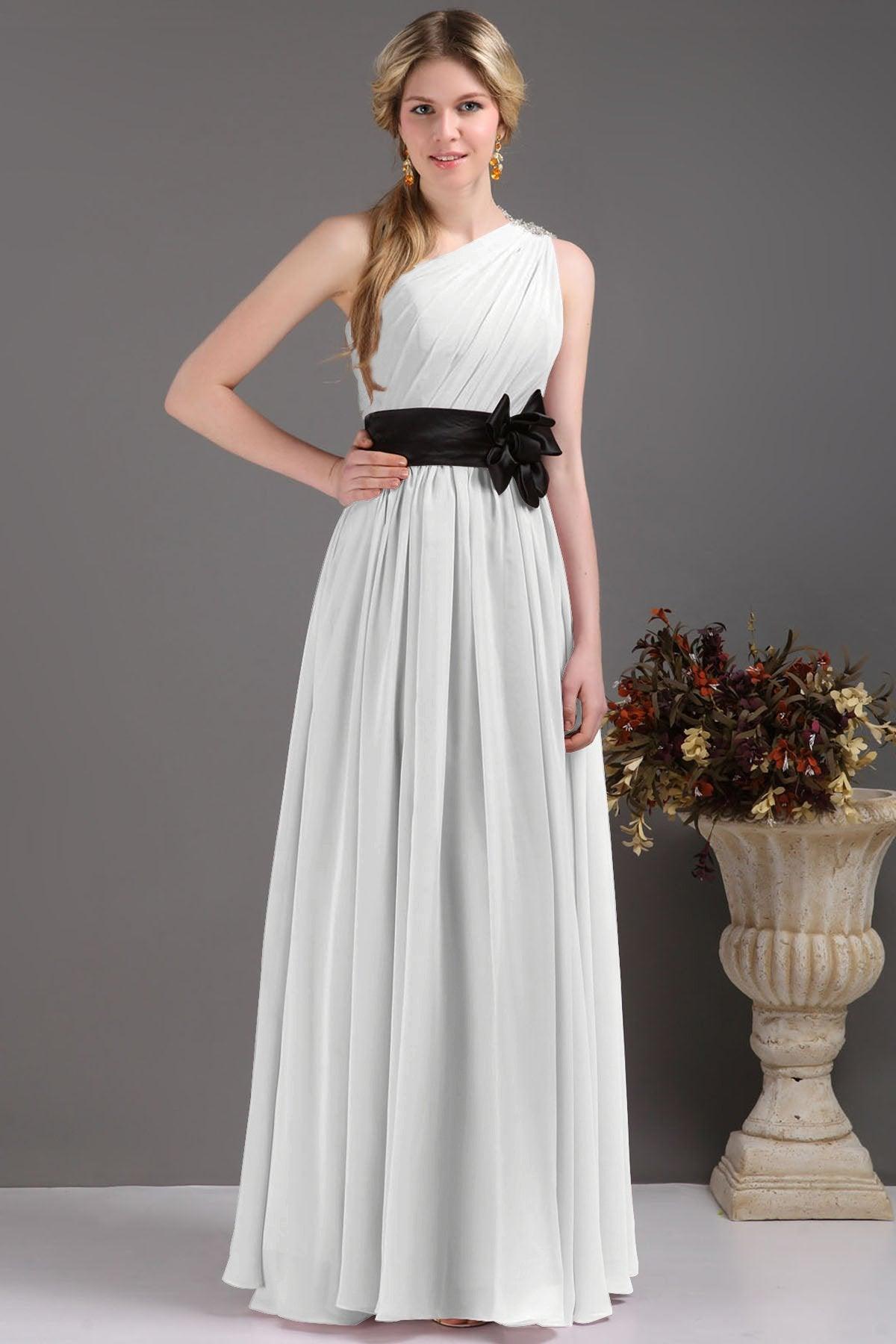 Sheath-Column Floor Length Bridesmaids Dress COSF14001 - COCOMELODY