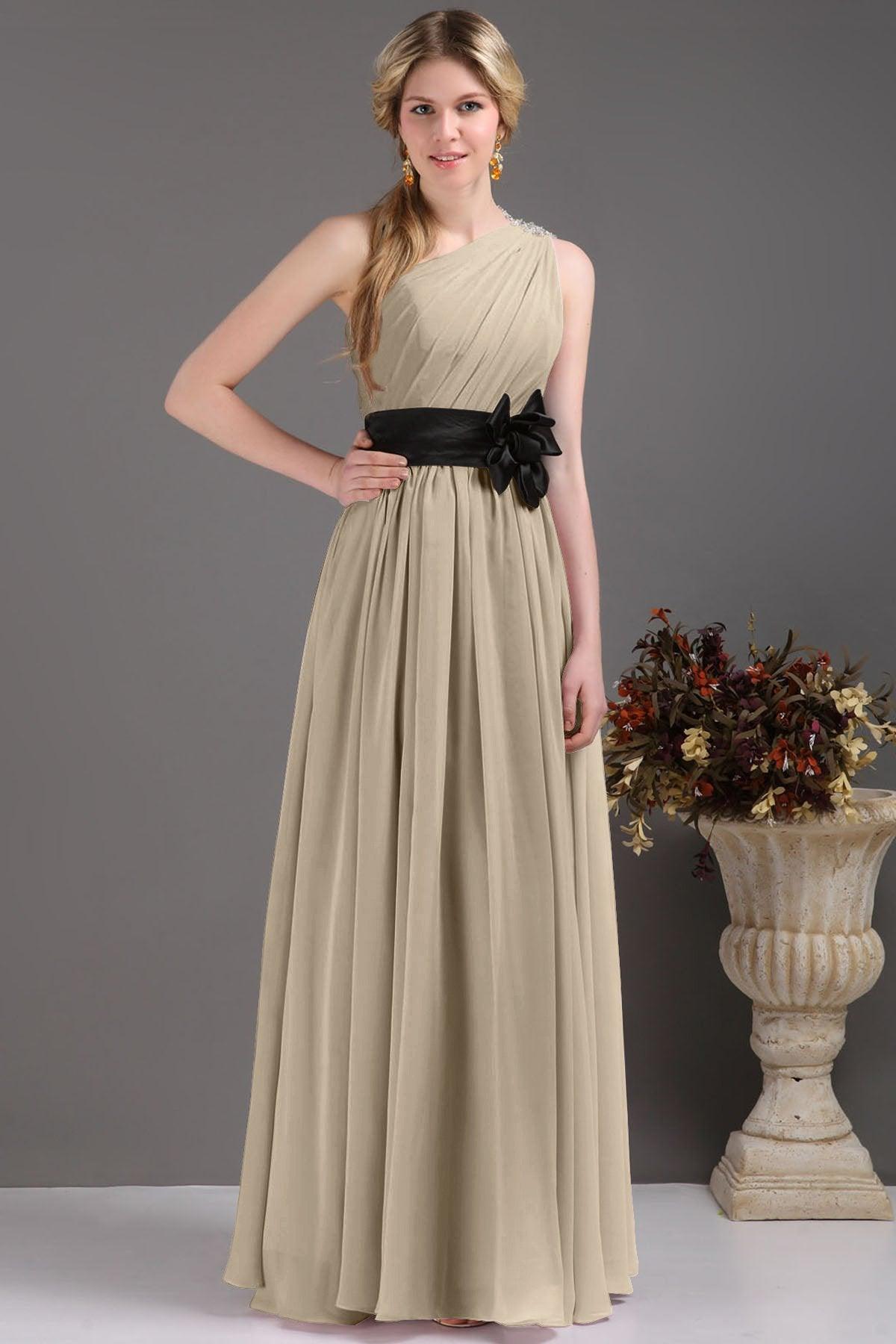 Sheath-Column Floor Length Bridesmaids Dress COSF14001 - COCOMELODY