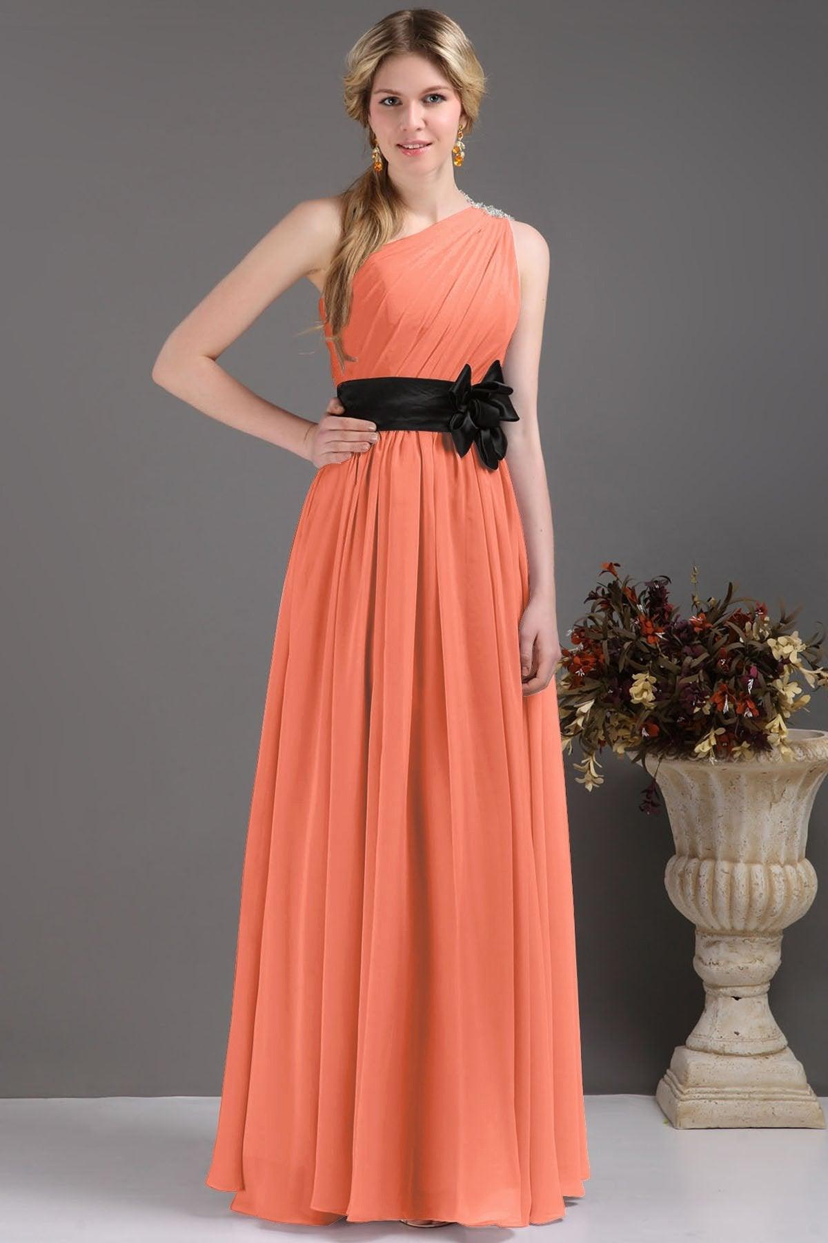 Sheath-Column Floor Length Bridesmaids Dress COSF14001 - COCOMELODY