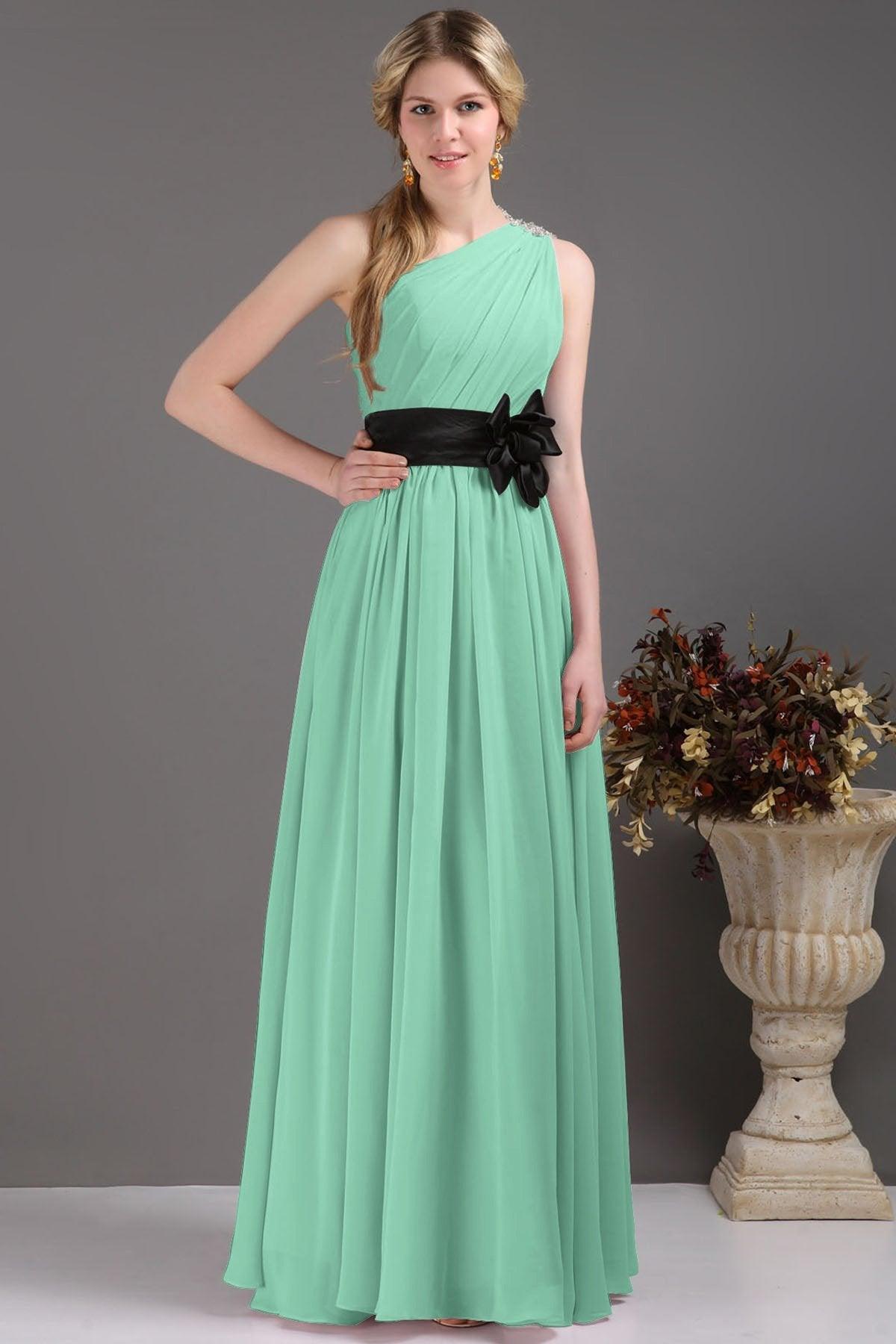 Sheath-Column Floor Length Bridesmaids Dress COSF14001 - COCOMELODY