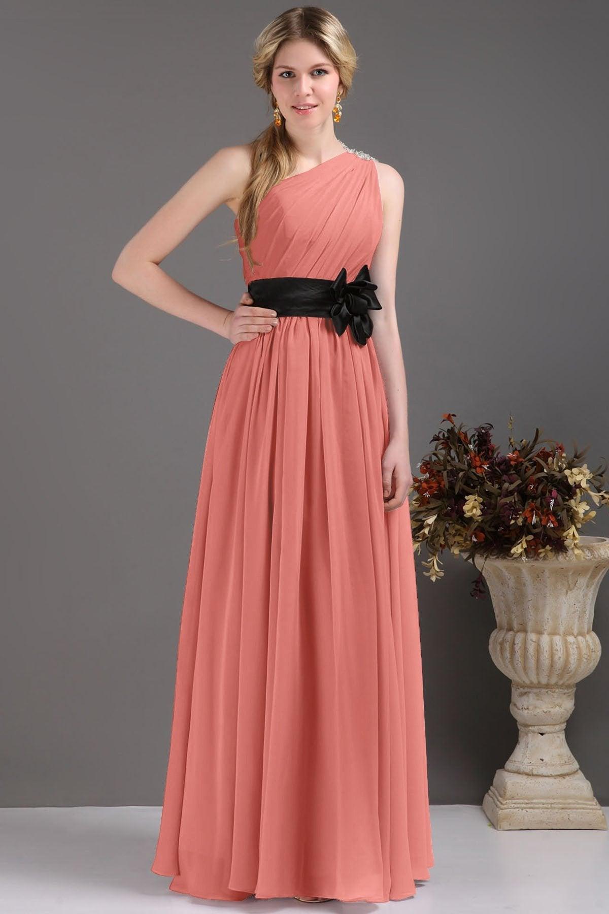 Sheath-Column Floor Length Bridesmaids Dress COSF14001 - COCOMELODY