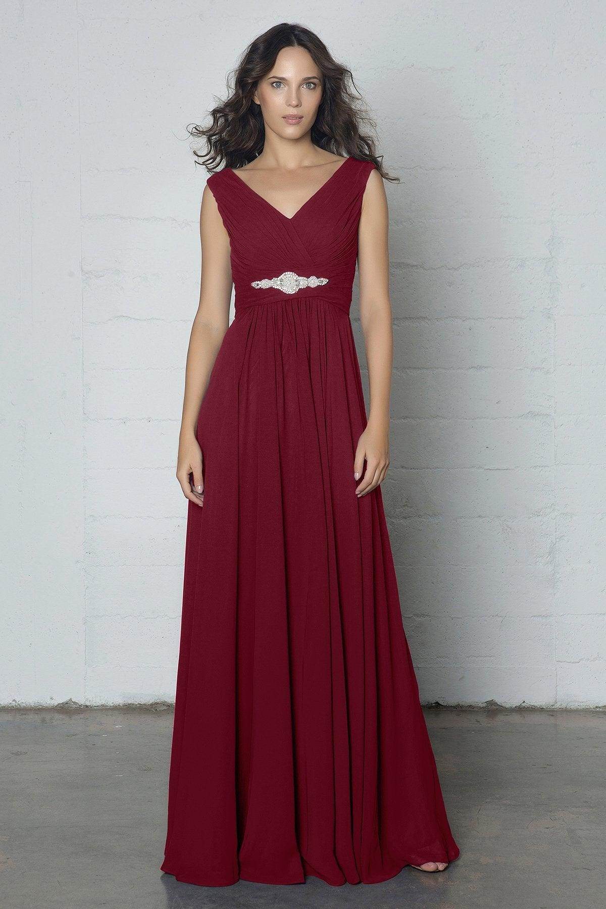 Sheath-Column Floor Length Chiffon Dress COZF14002 - COCOMELODY