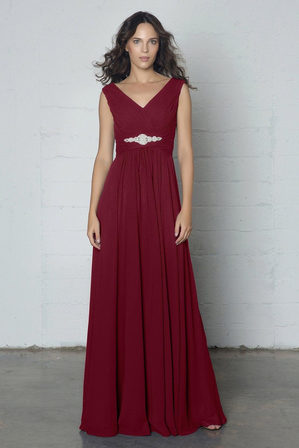 Sheath-Column Floor Length Chiffon Dress COZF14002 - COCOMELODY