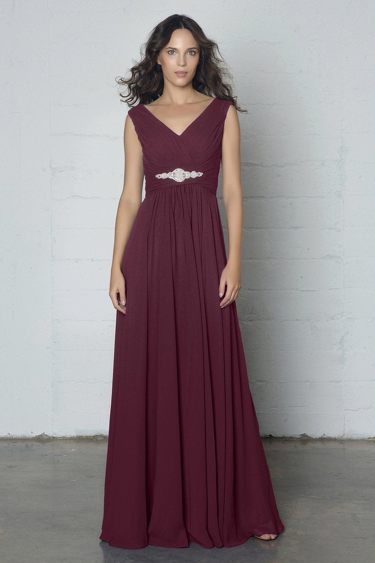 Sheath-Column Floor Length Chiffon Dress COZF14002 - COCOMELODY