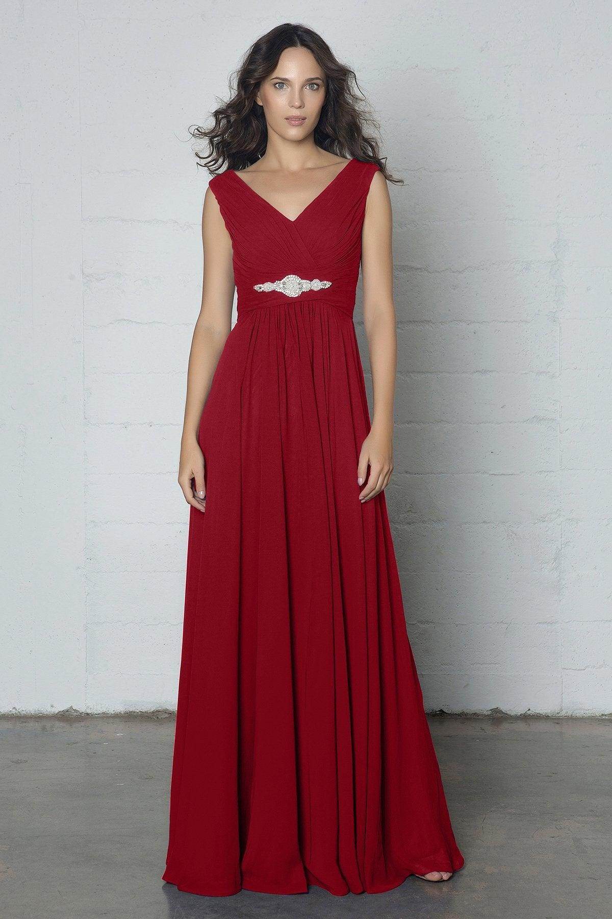 Sheath-Column Floor Length Chiffon Dress COZF14002 - COCOMELODY