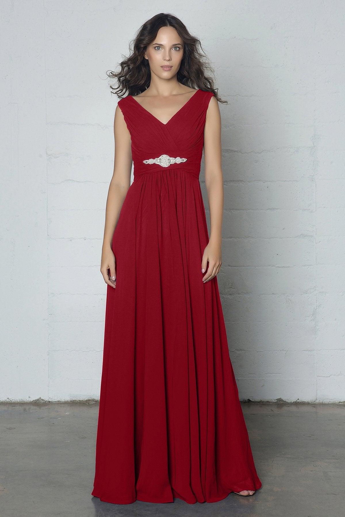 Sheath-Column Floor Length Chiffon Dress COZF14002 - COCOMELODY
