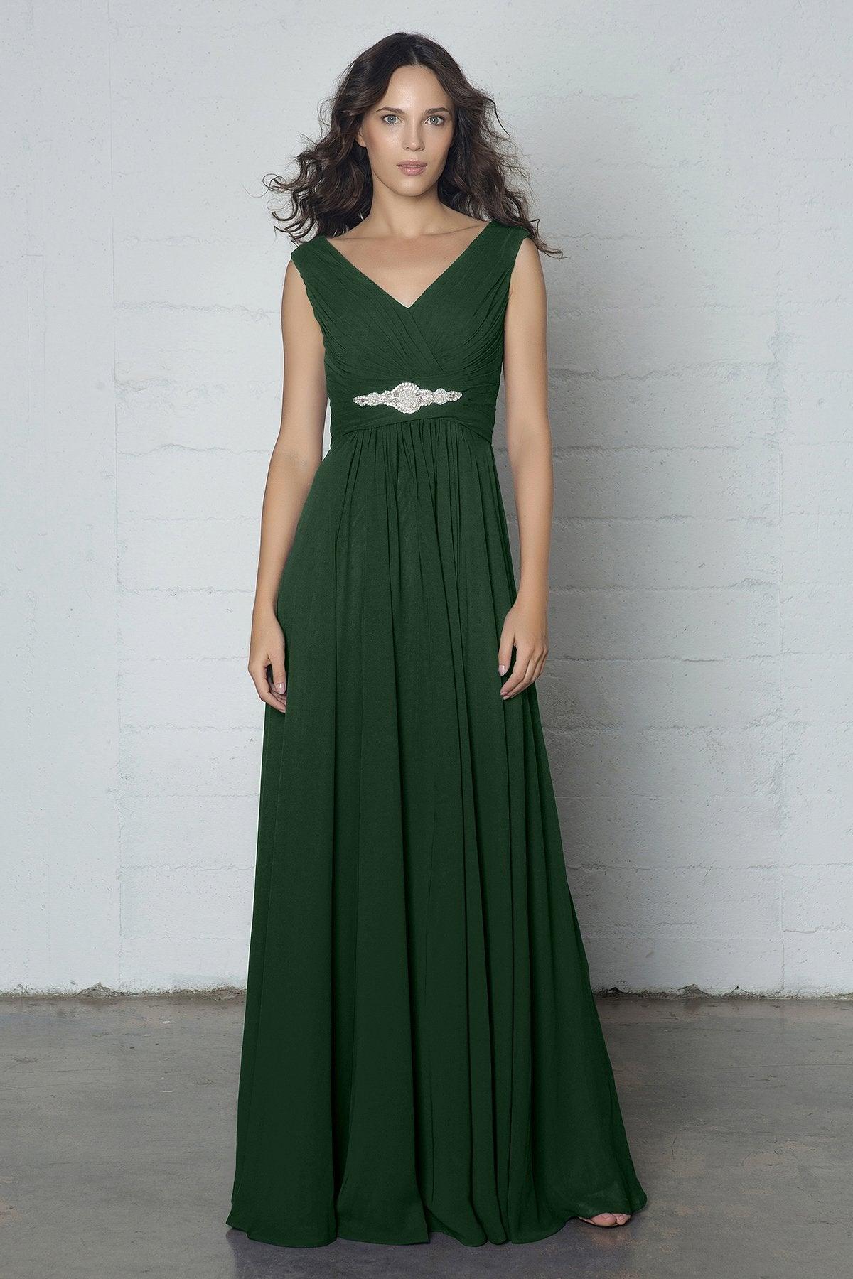 Sheath-Column Floor Length Chiffon Dress COZF14002 - COCOMELODY