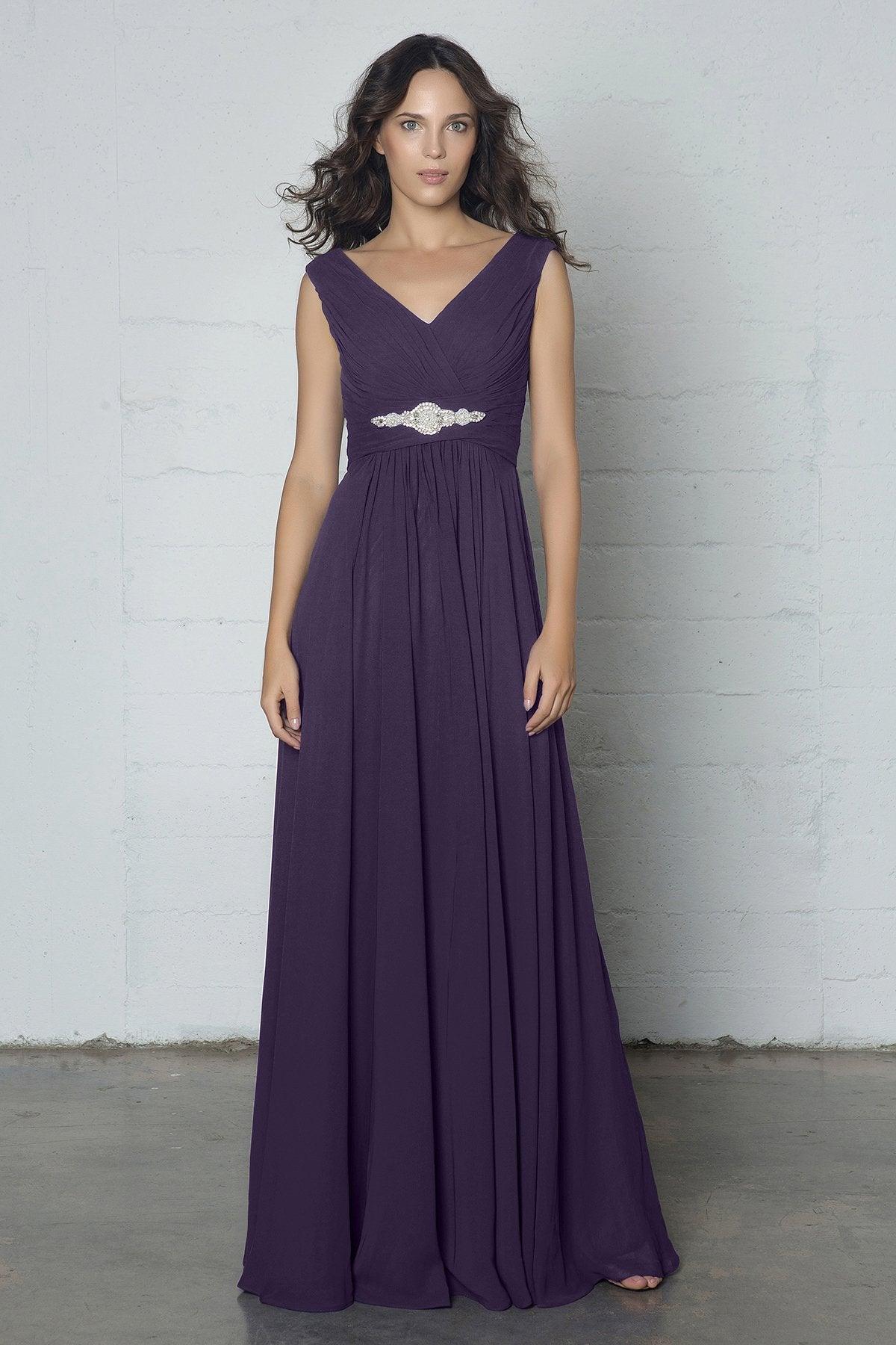 Sheath-Column Floor Length Chiffon Dress COZF14002 - COCOMELODY