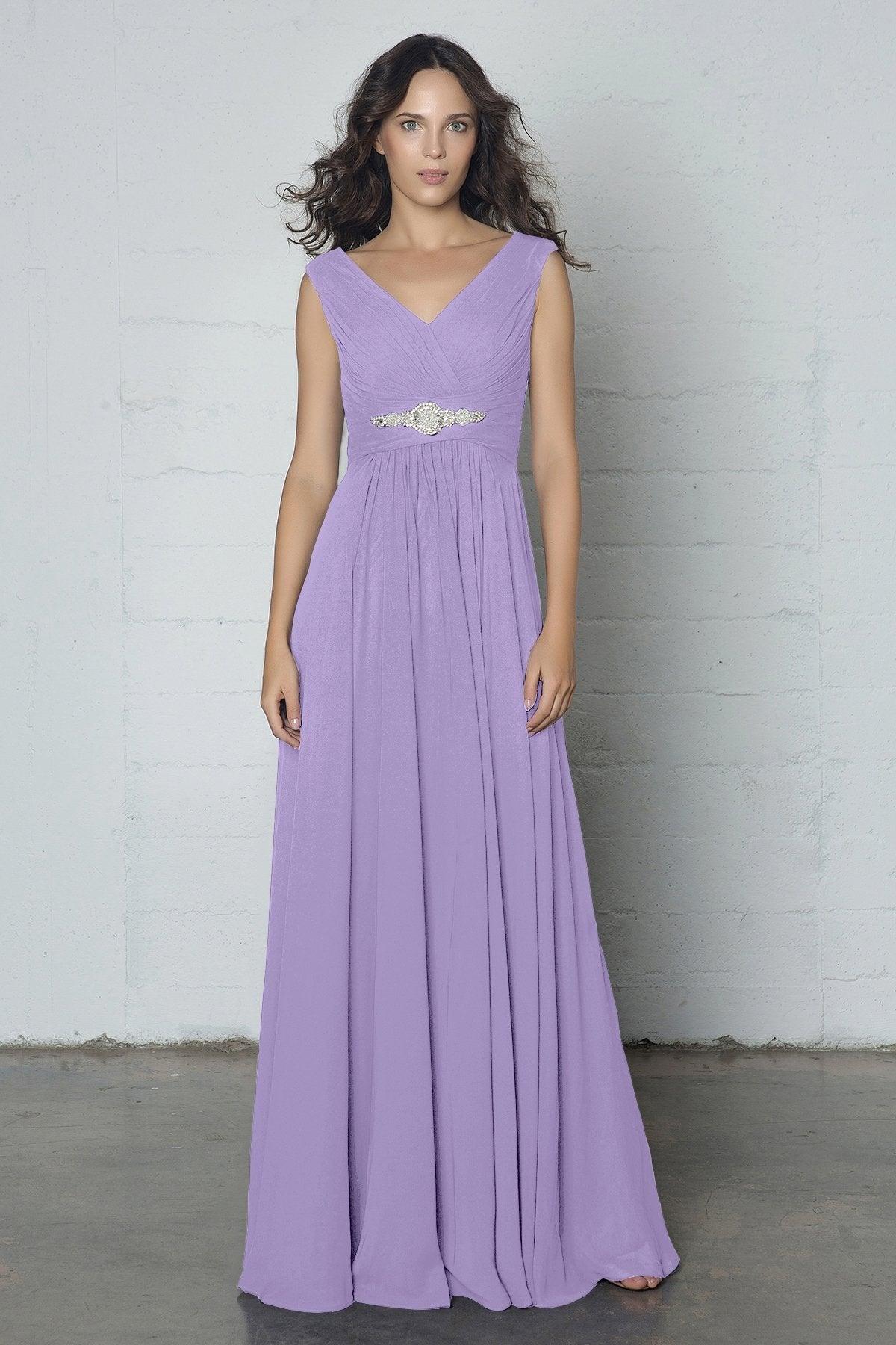 Sheath-Column Floor Length Chiffon Dress COZF14002 - COCOMELODY