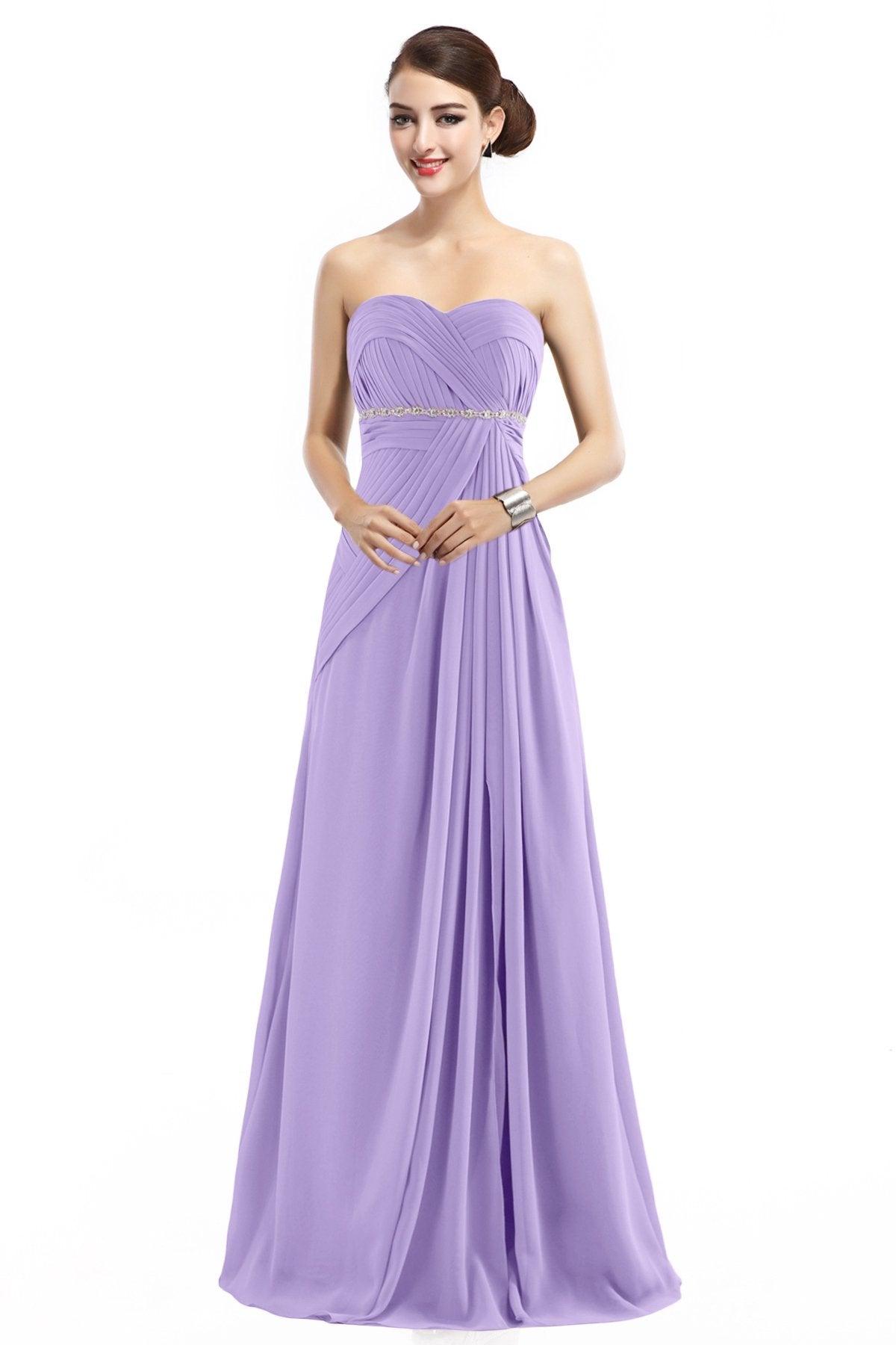 Sheath Floor Length Chiffon Bridesmaid Dress COZF14022 - COCOMELODY