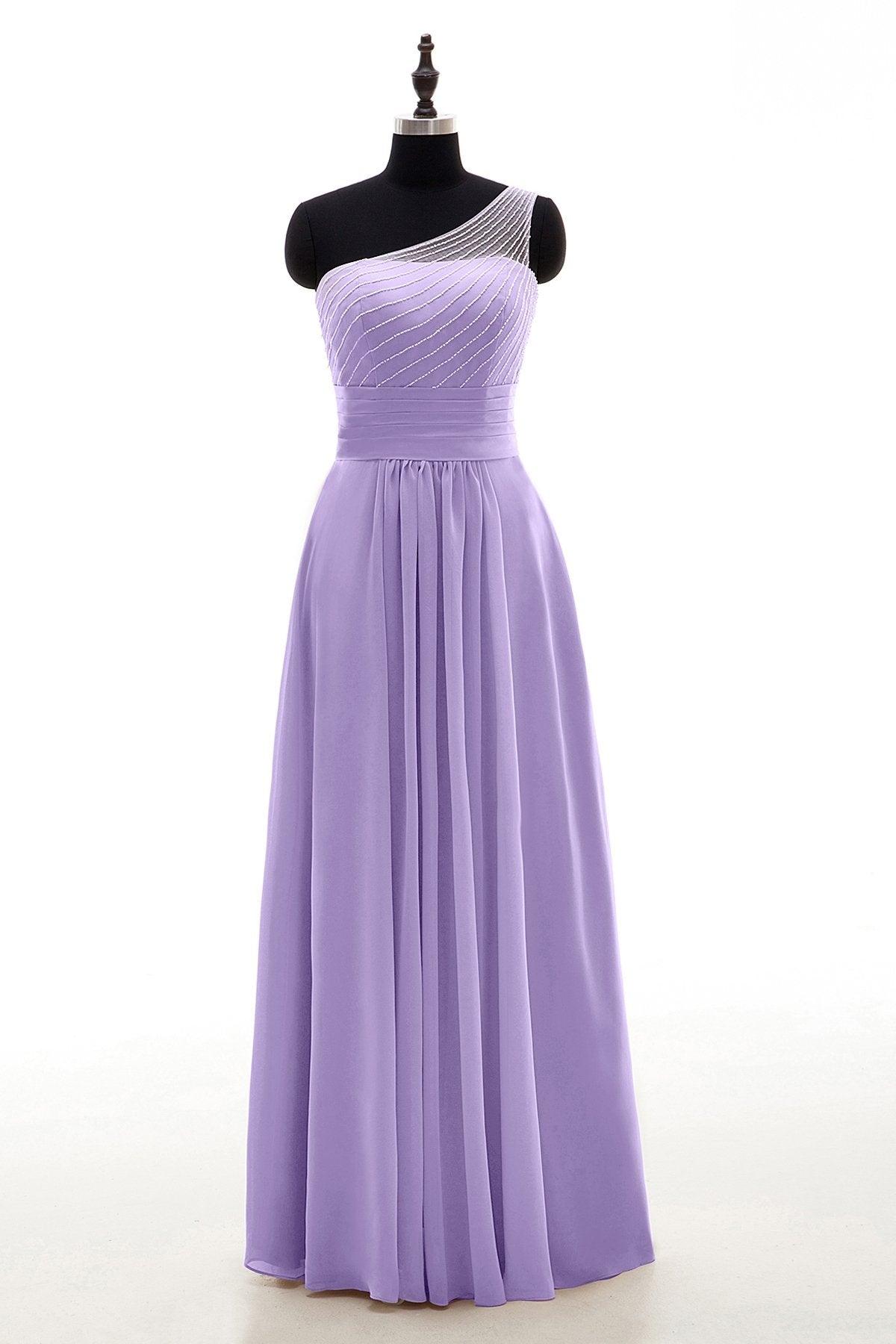 Sheath Floor Length Chiffon Bridesmaid Dress COZF1409A - COCOMELODY