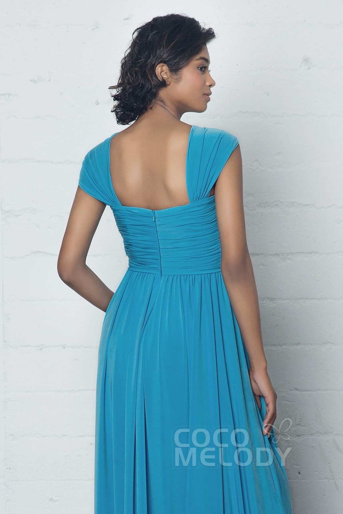 Sheath-Column Floor Length Knitted Fabric Dress COZF17017 - COCOMELODY
