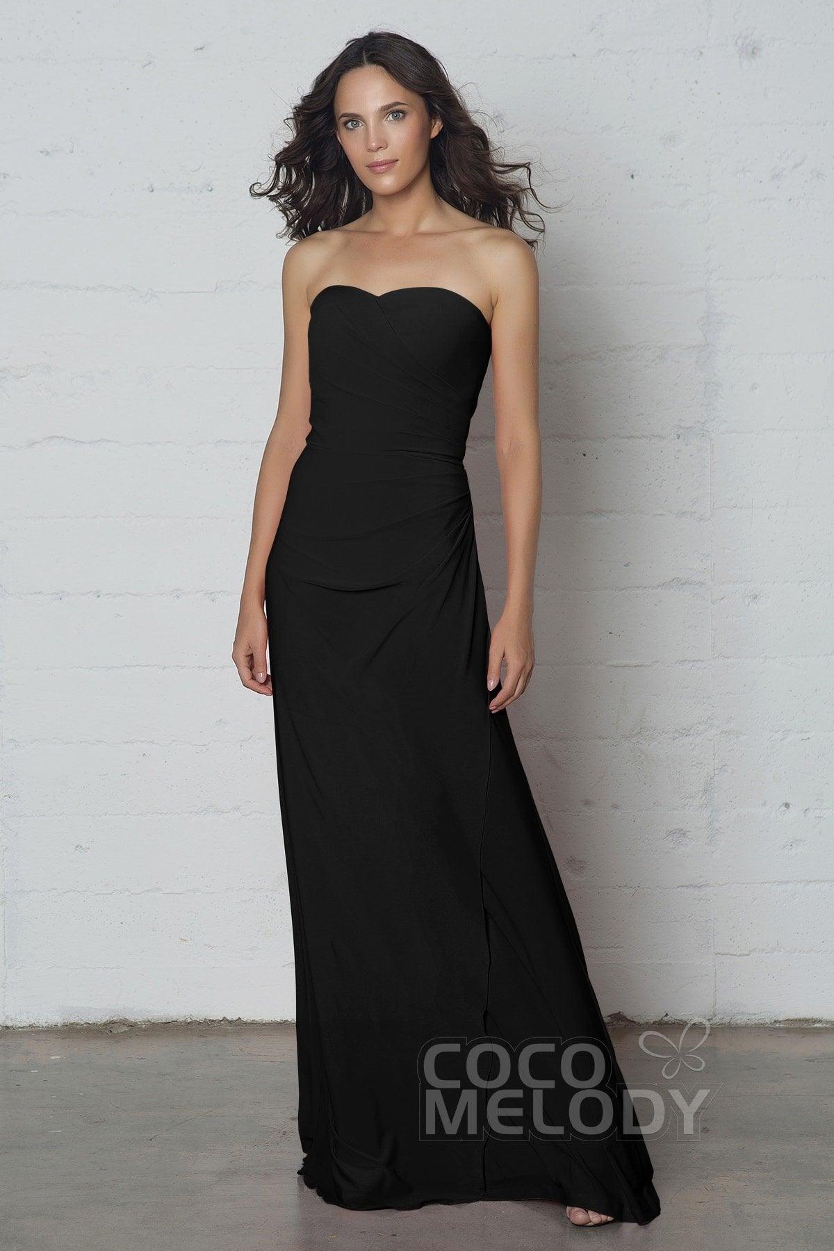Sheath-Column Floor Length Knitted Fabric Dress COZF17018 - COCOMELODY