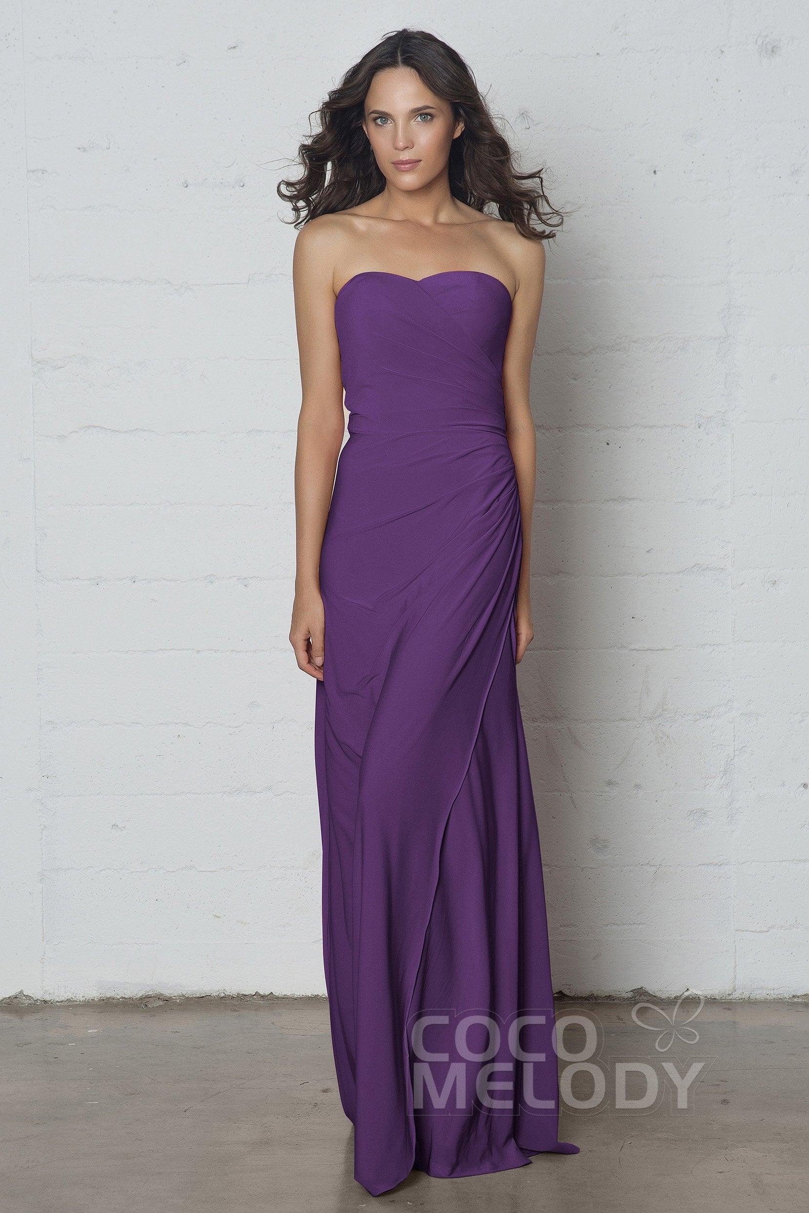 Sheath-Column Floor Length Knitted Fabric Dress COZF17018 - COCOMELODY