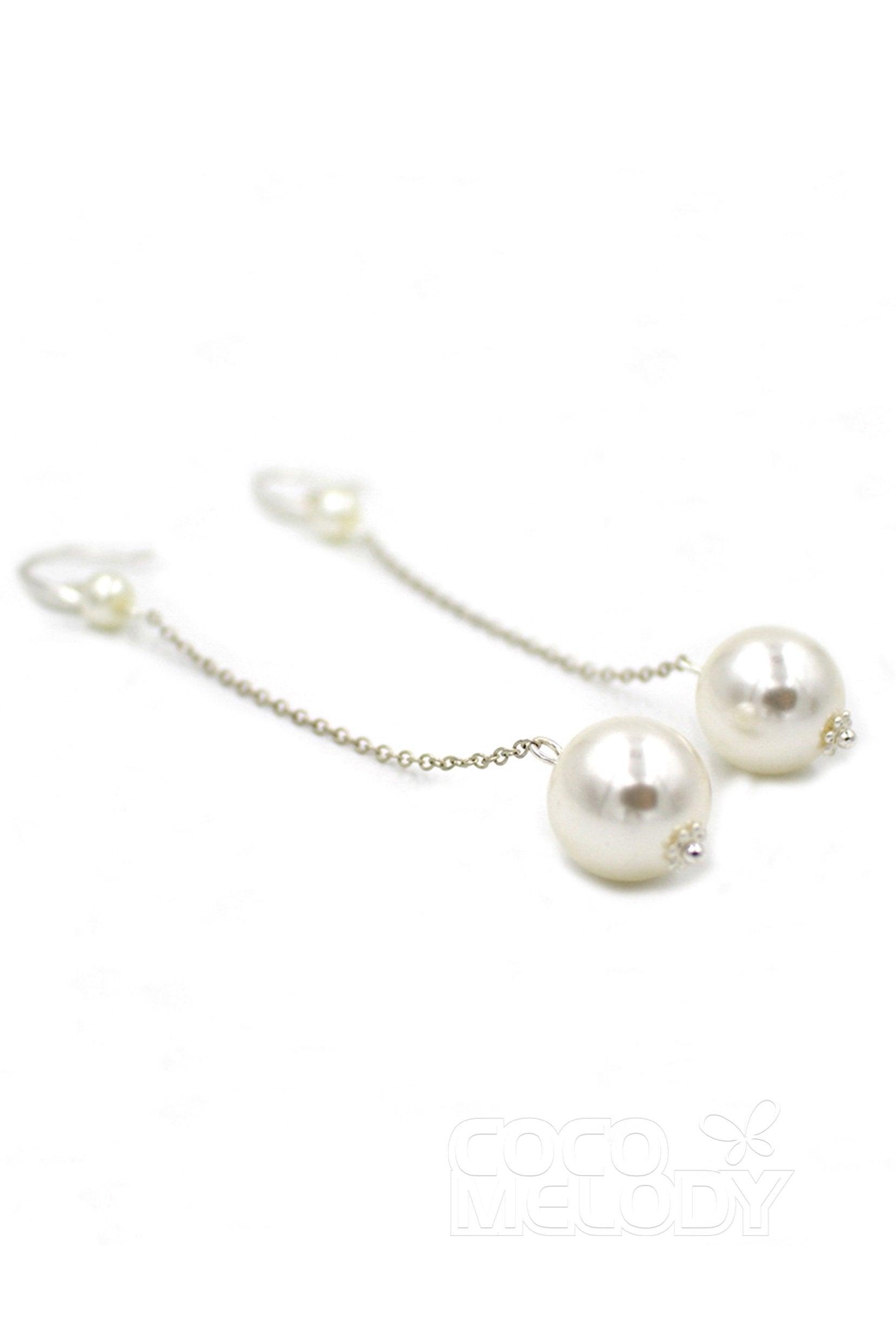 Imitation Pearl Headbands and Earrings Jewelry CY0050 - COCOMELODY