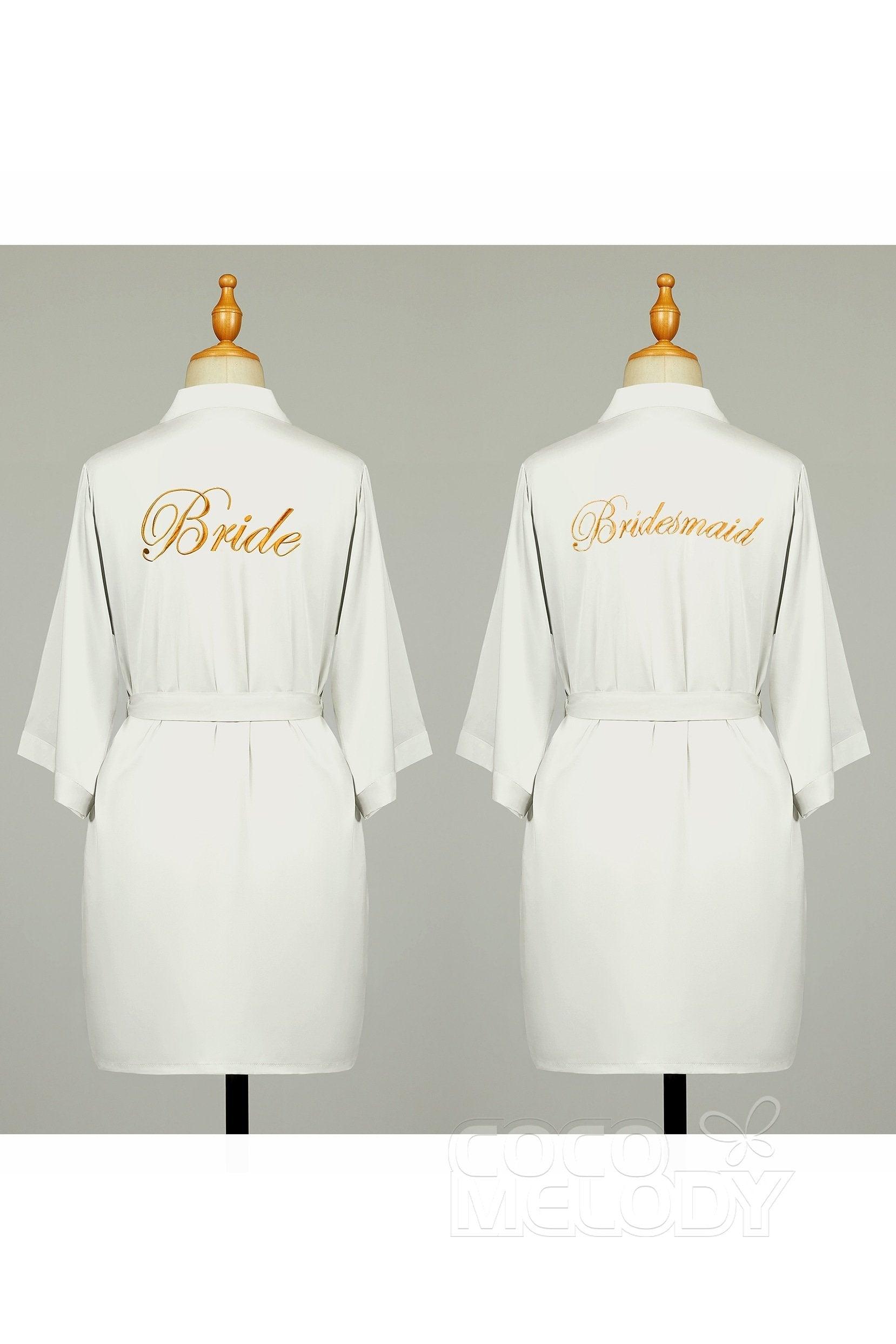 Long Chiffon Wedding Robes CZ0180 - COCOMELODY