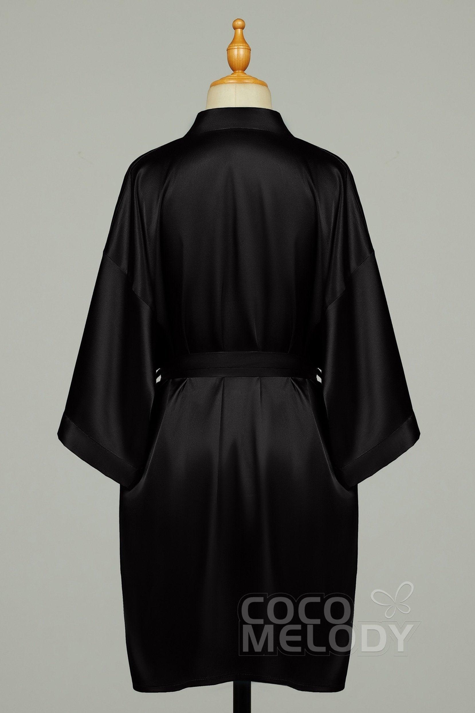 Short Silk-Like Robes CZ0204 - COCOMELODY