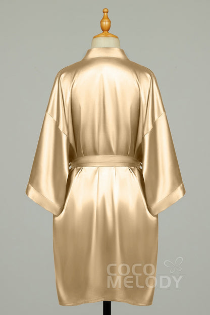 Short Silk-Like Robes CZ0204