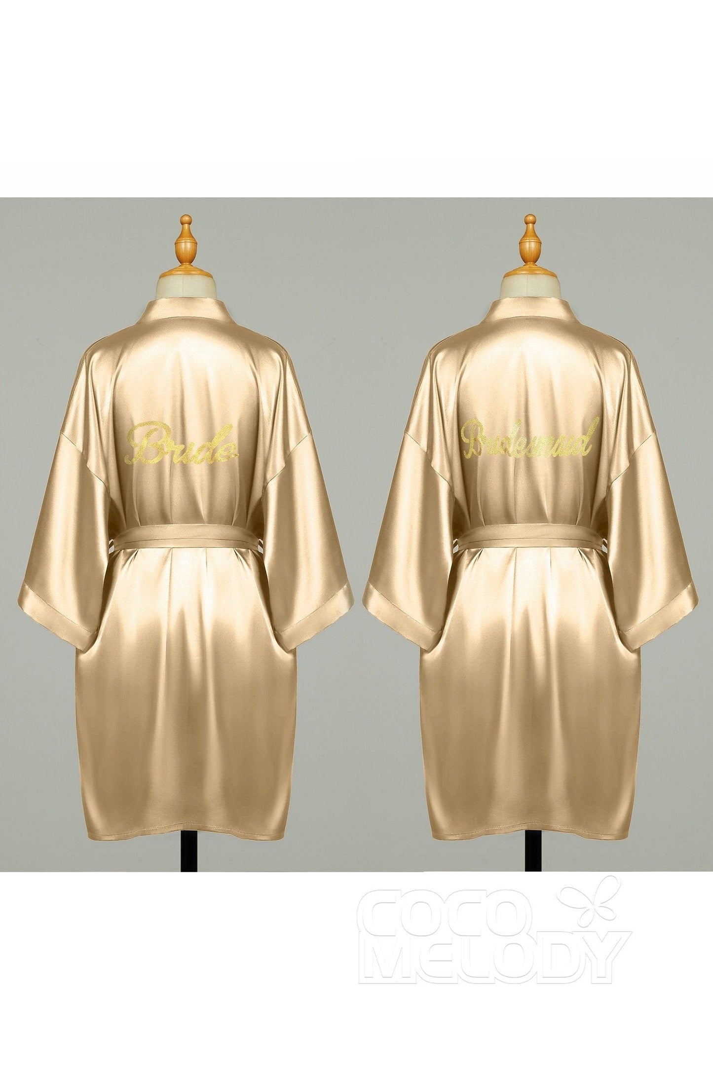 Short Silk-Like Robes CZ0204