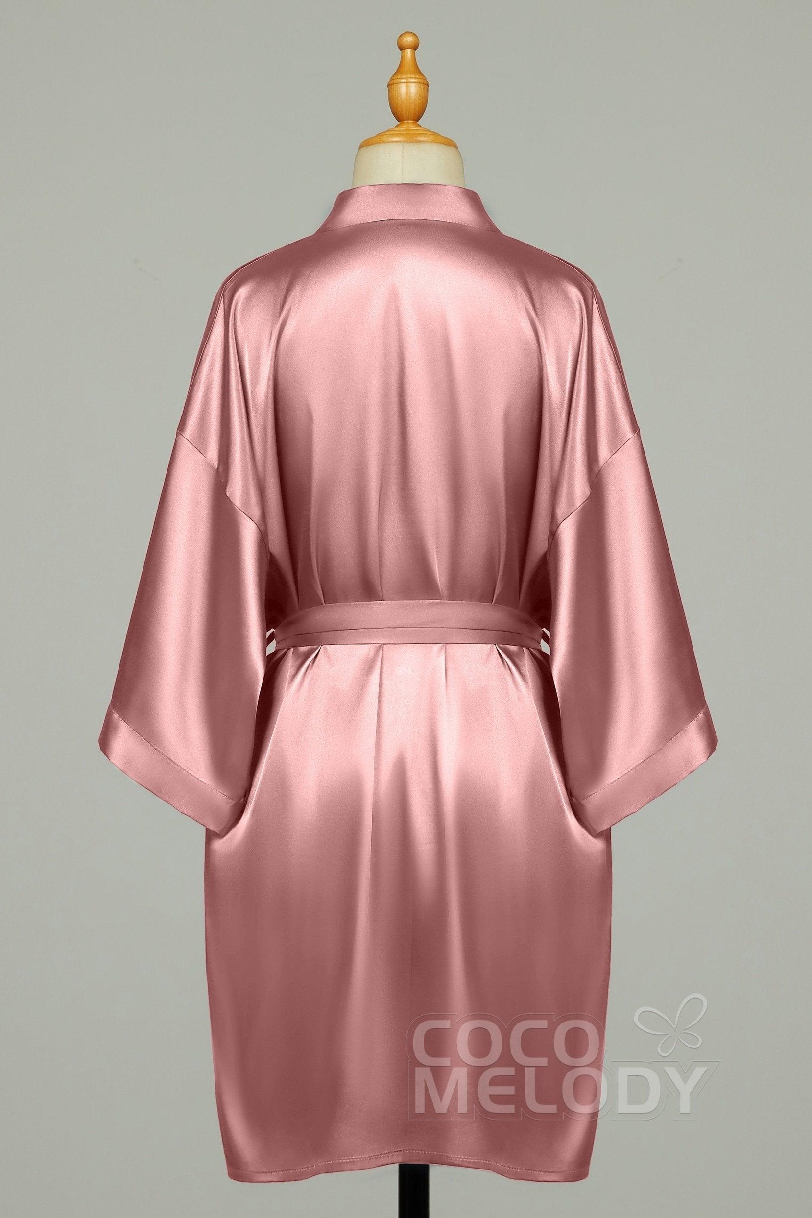 Short Silk-Like Robes CZ0204 - COCOMELODY